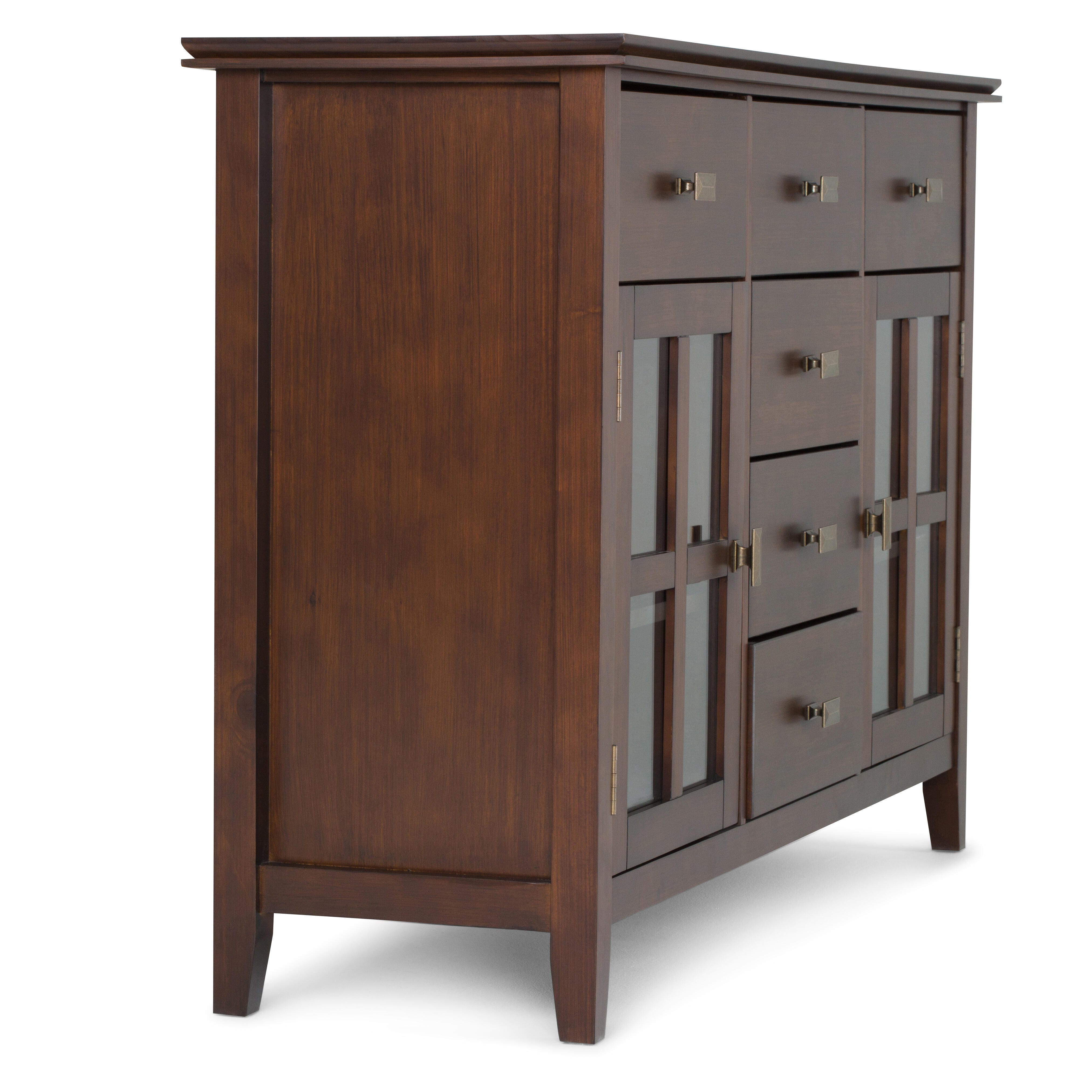 Simpli Home Artisan Buffet, Russet Brown, large