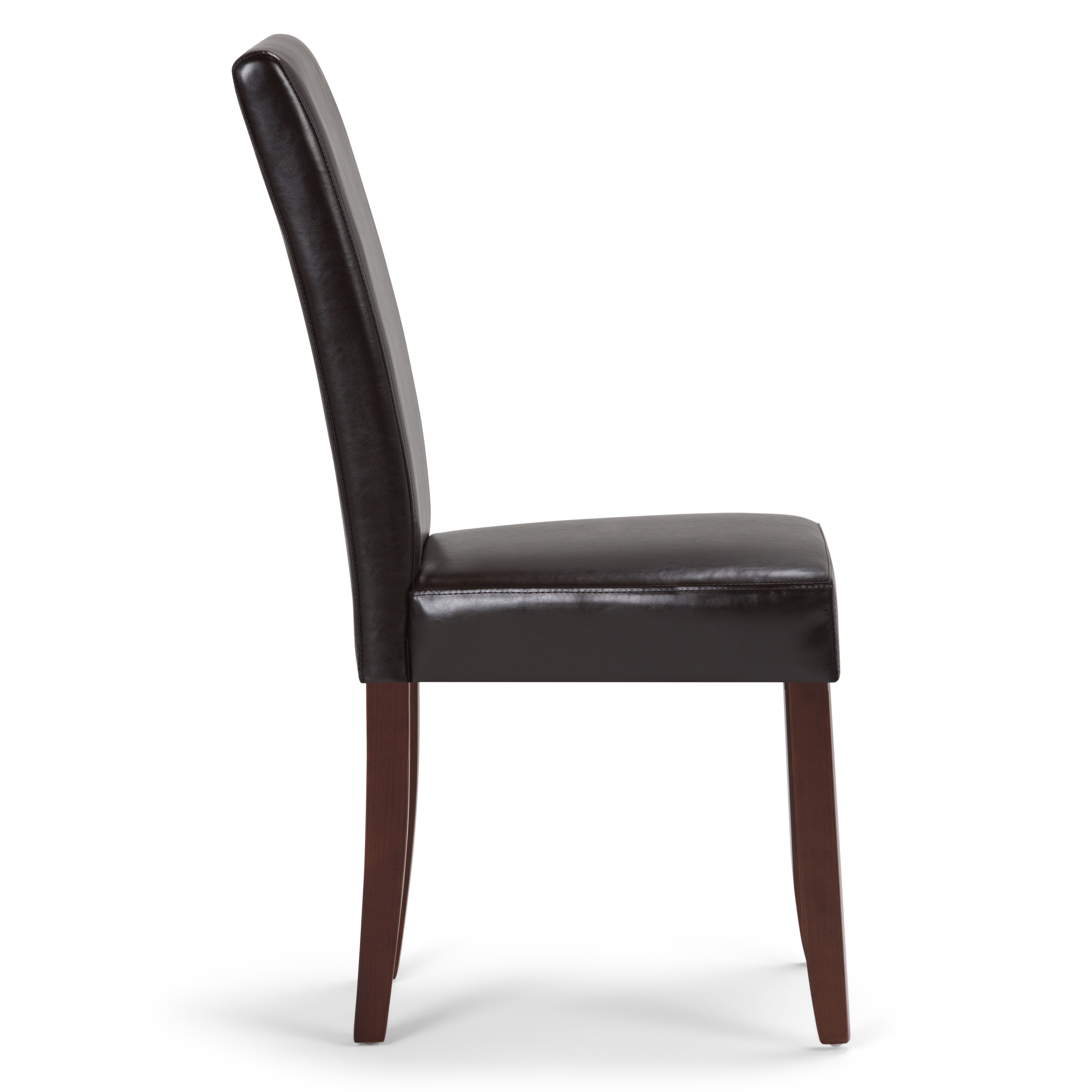 Simpli Home Acadian Parson Dining Chair (Set of 2), Tanners Brown, large