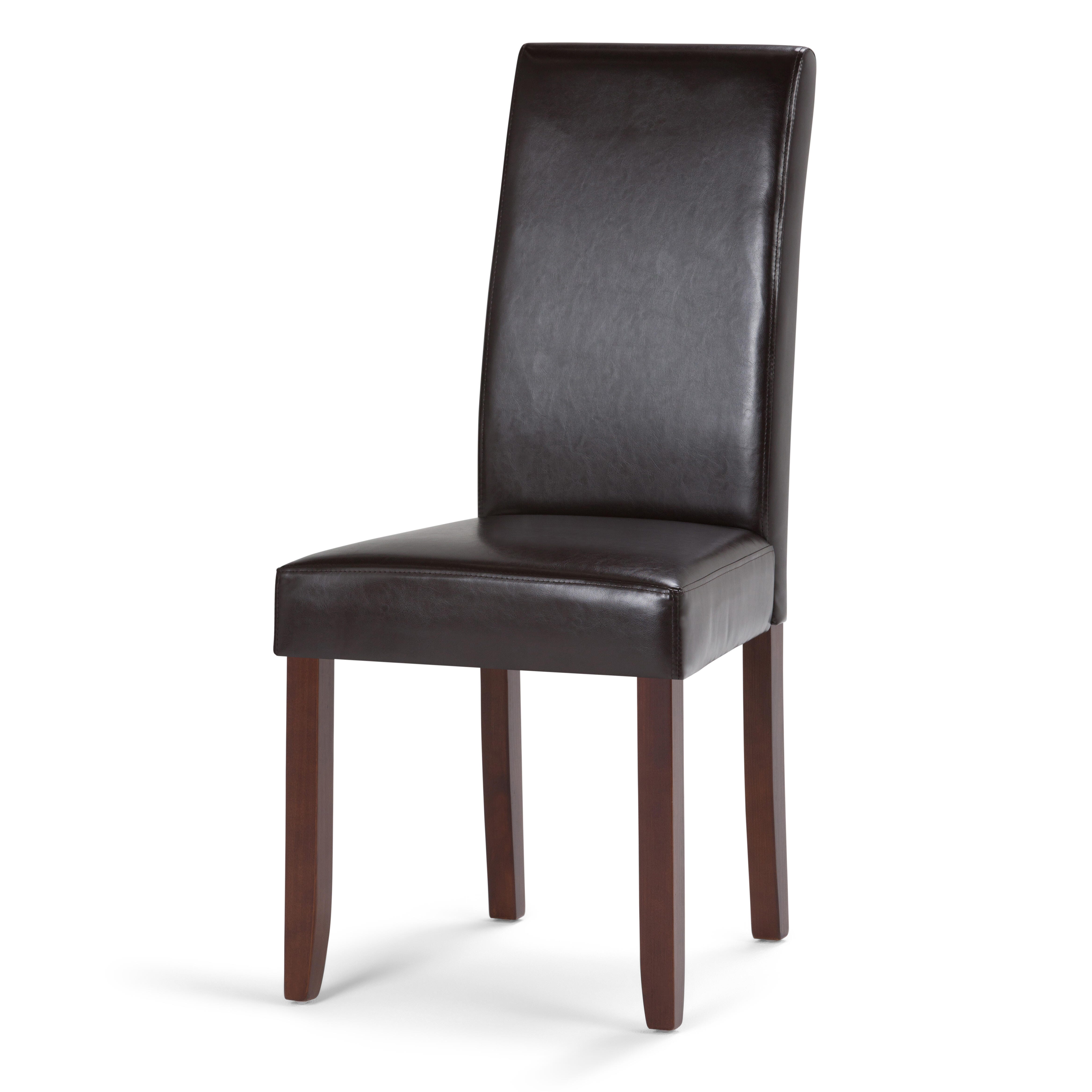 Simpli Home Acadian Parson Dining Chair (Set of 2), Tanners Brown, large