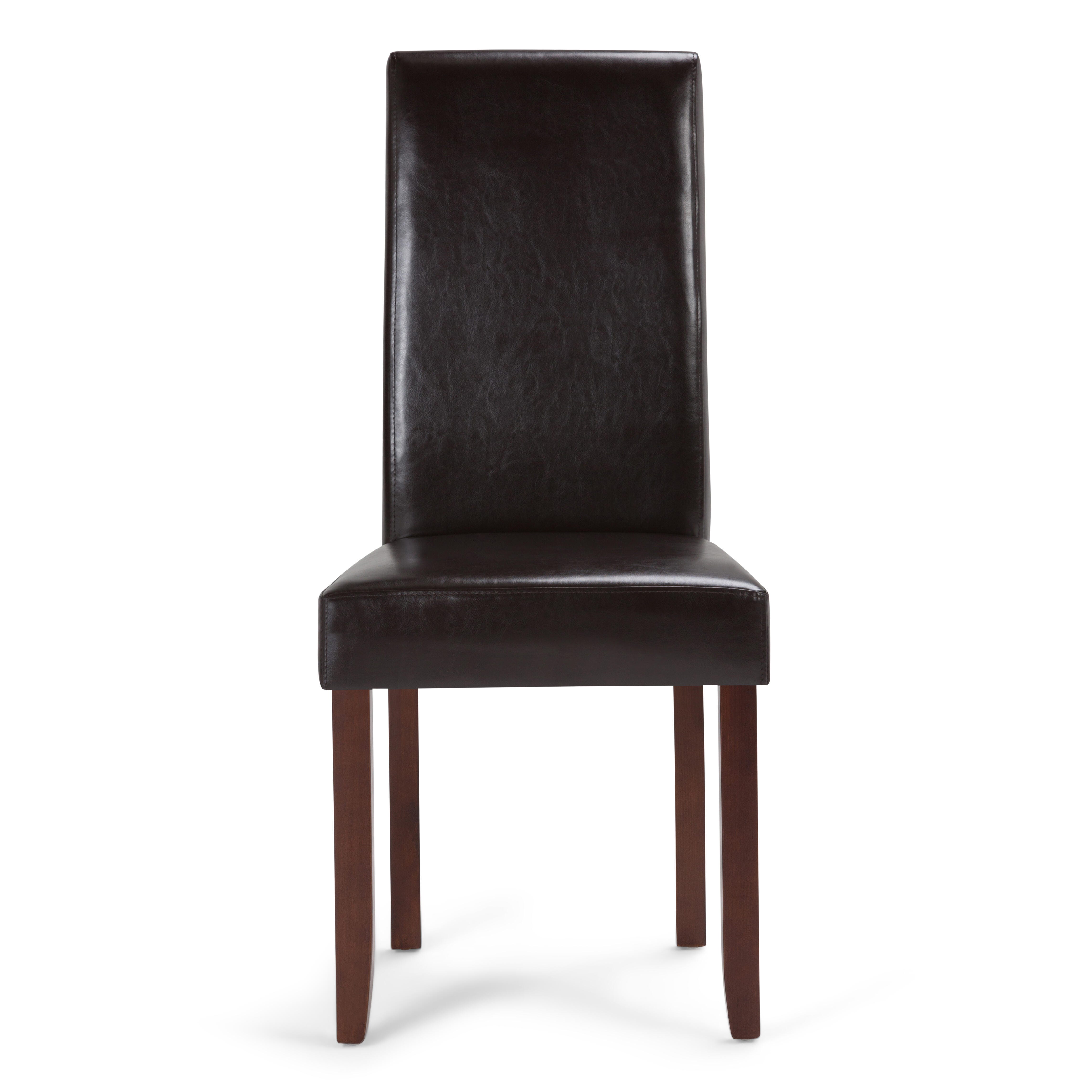 Simpli Home Acadian Parson Dining Chair (Set of 2), Tanners Brown, large