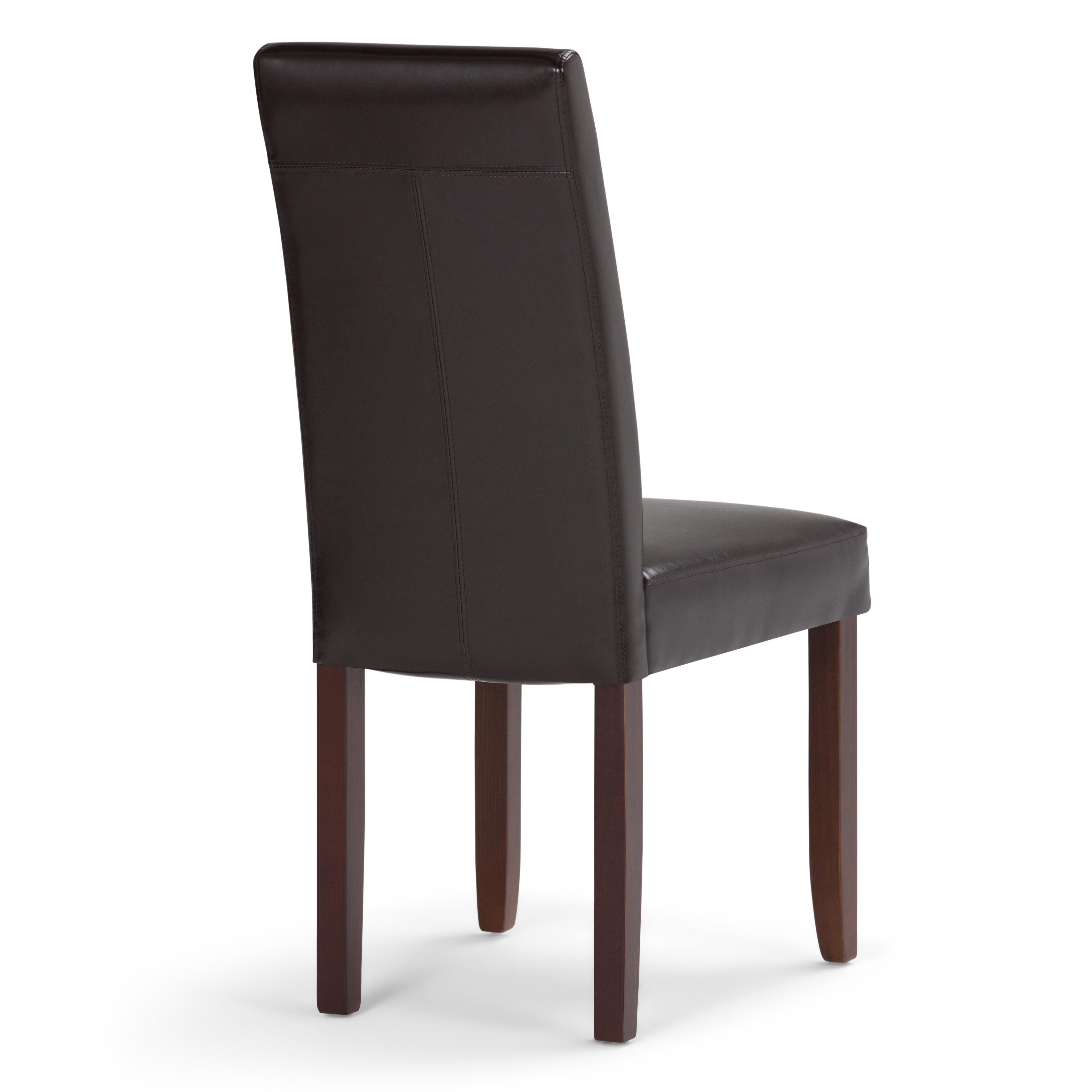 Simpli Home Acadian Parson Dining Chair (Set of 2), Tanners Brown, large