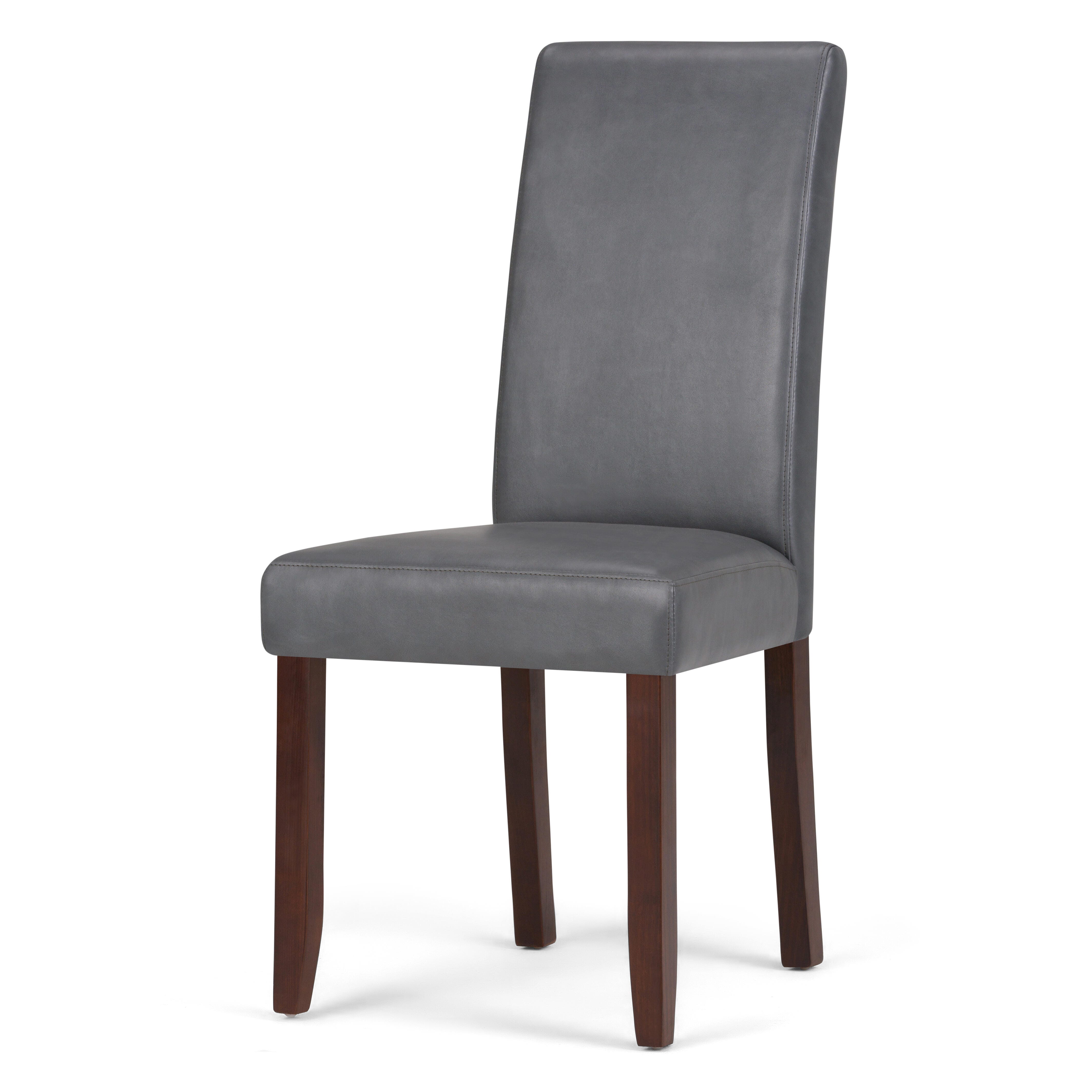 Simpli Home Acadian Parson Dining Chair (Set of 2), Stone Gray, large