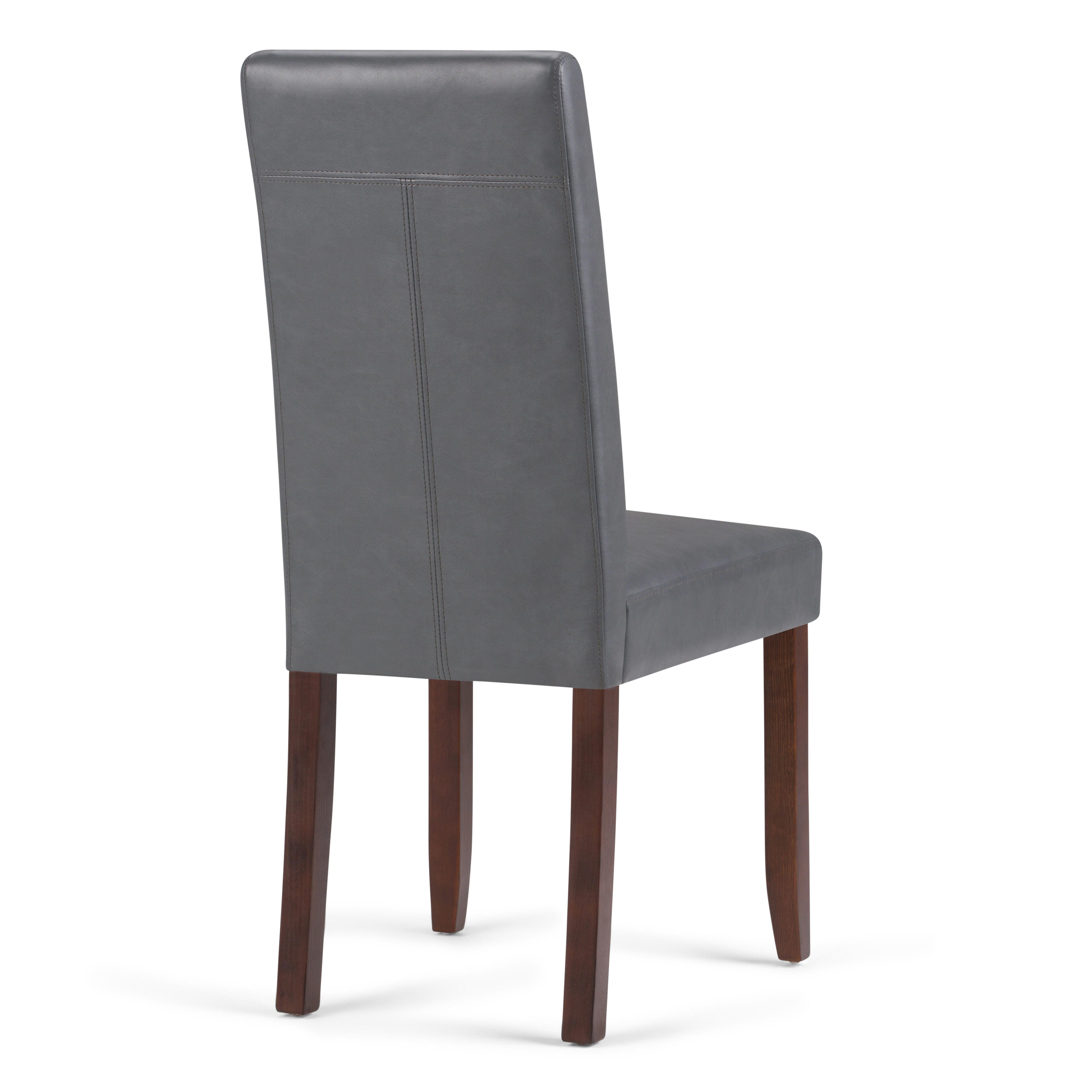 Simpli Home Acadian Parson Dining Chair (Set of 2), Stone Gray, large