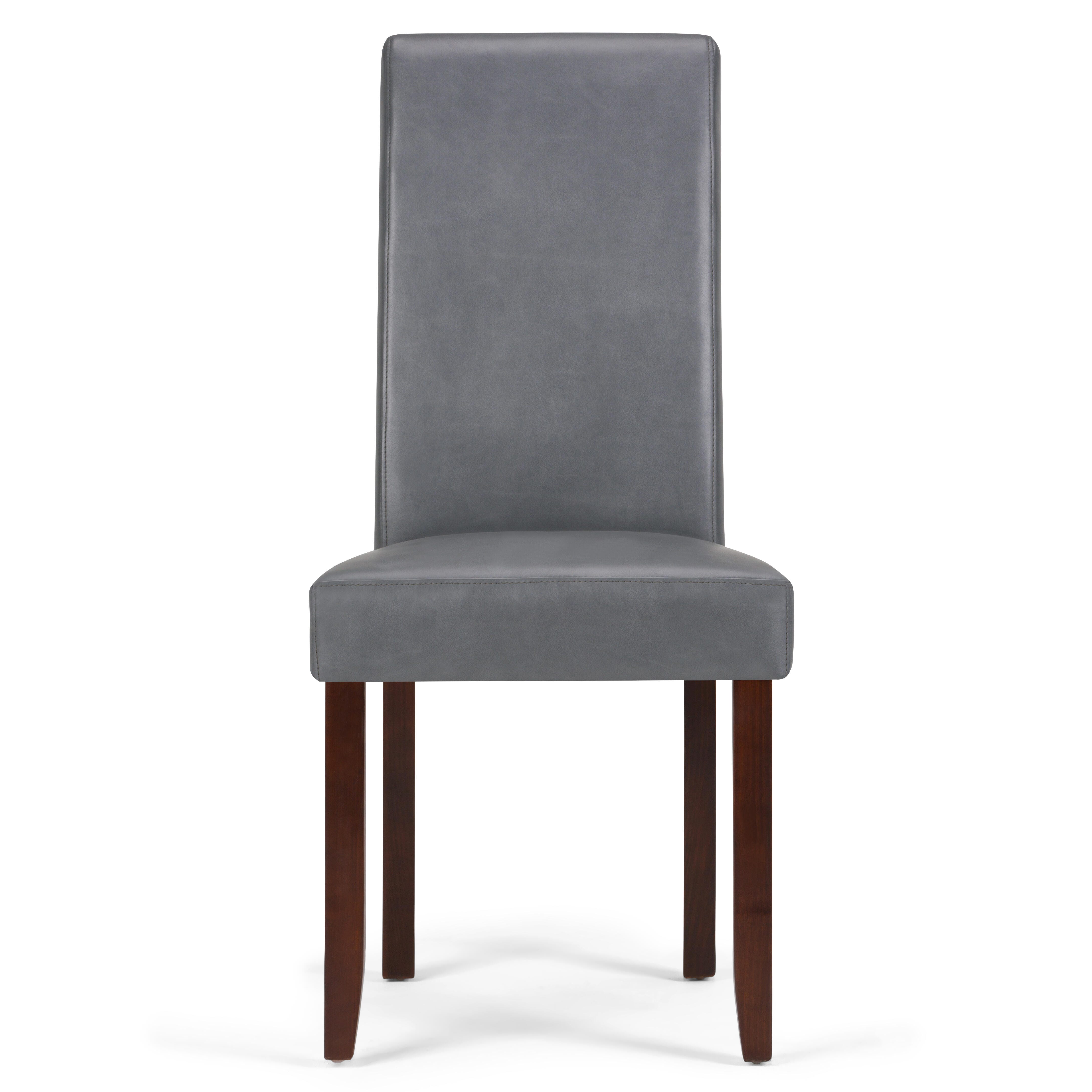 Simpli Home Acadian Parson Dining Chair (Set of 2), Stone Gray, large