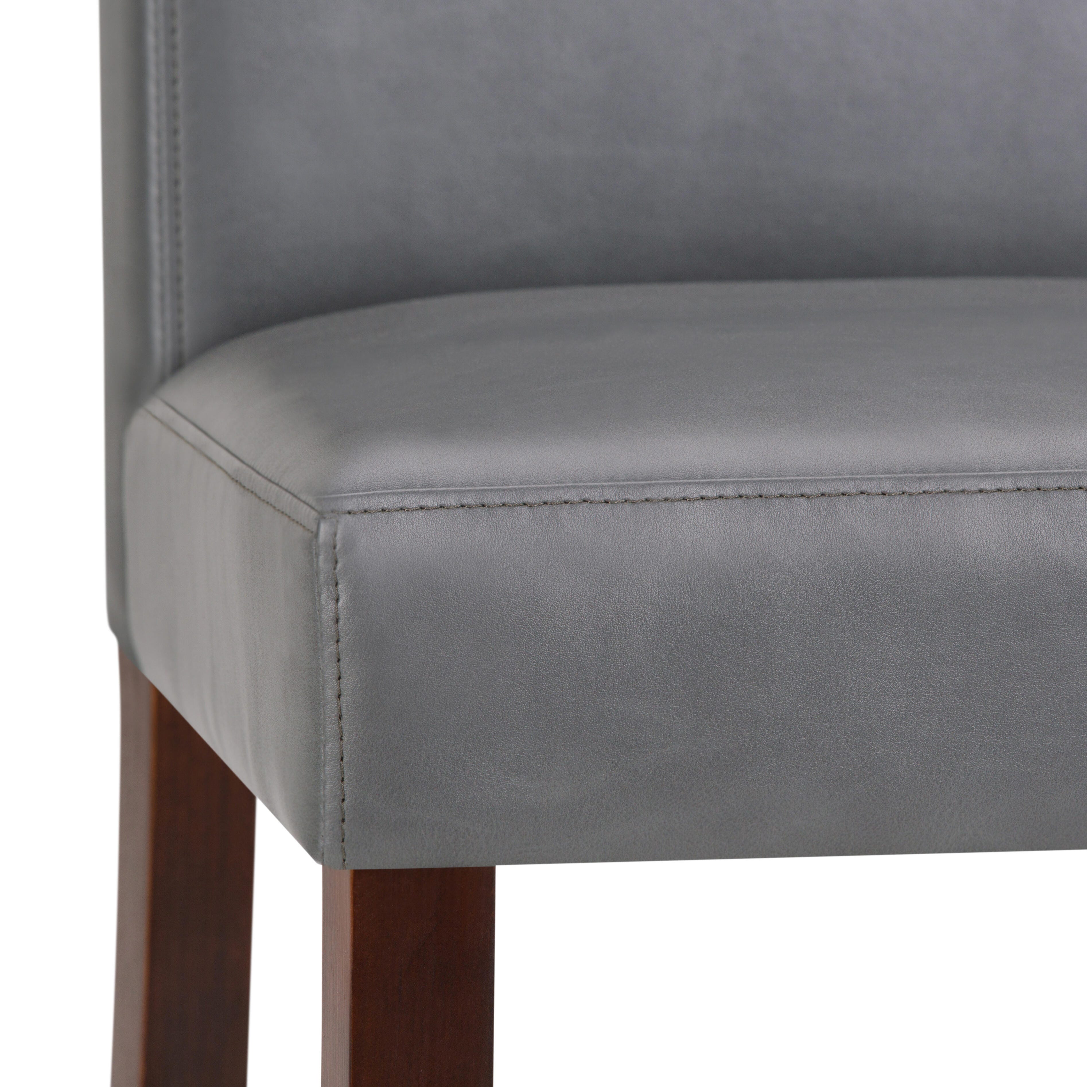 Simpli Home Acadian Parson Dining Chair (Set of 2), Stone Gray, large
