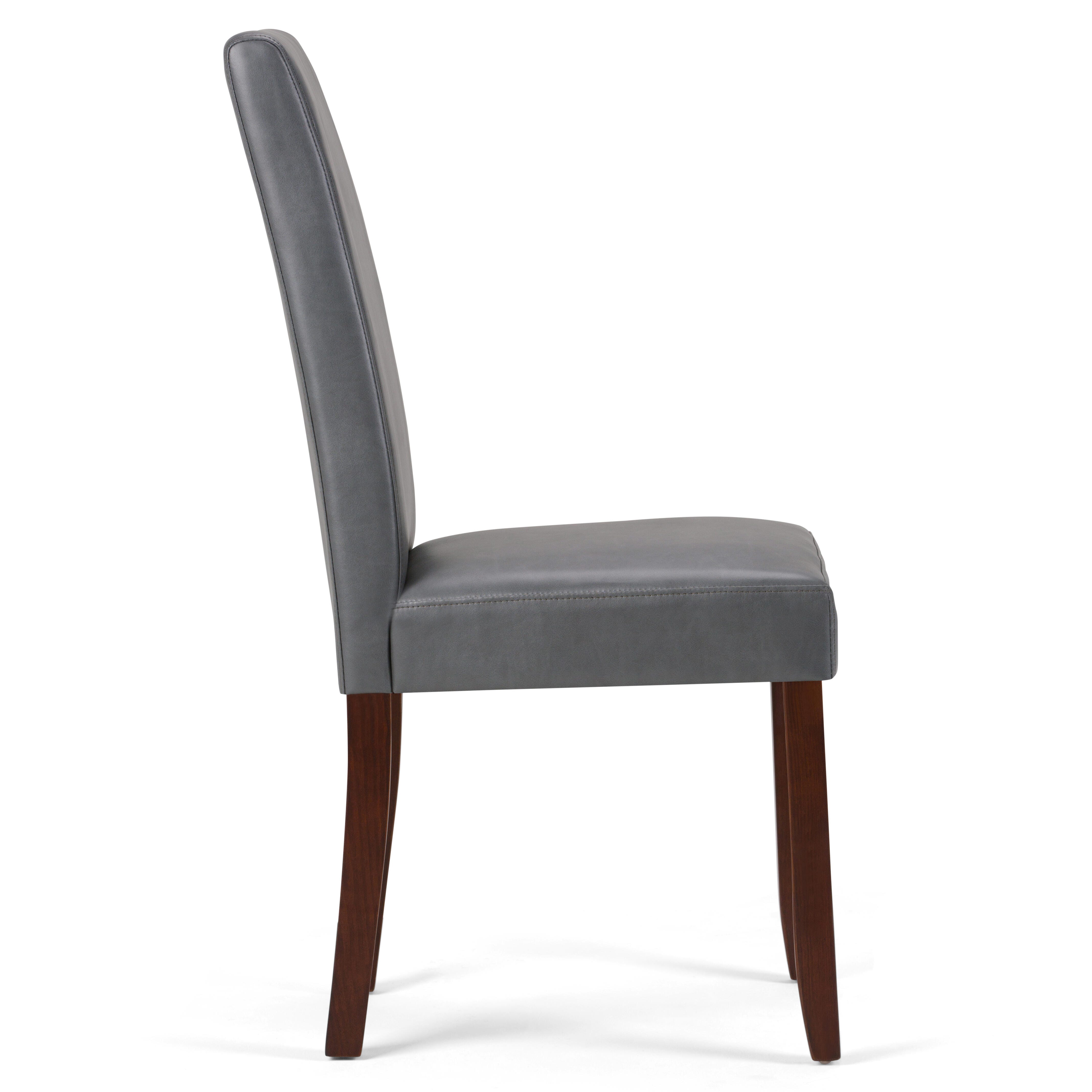 Simpli Home Acadian Parson Dining Chair (Set of 2), Stone Gray, large
