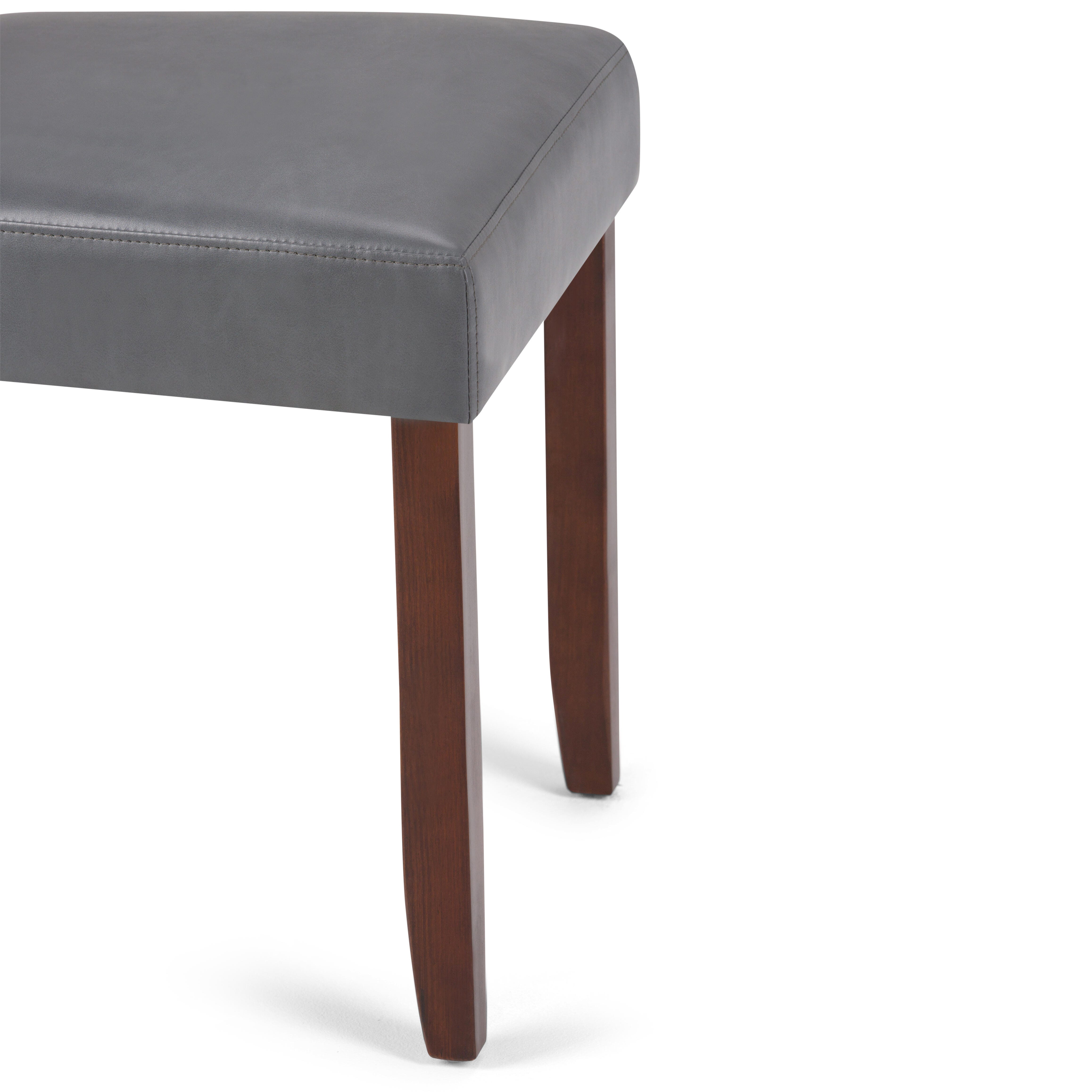 Simpli Home Acadian Parson Dining Chair (Set of 2), Stone Gray, large