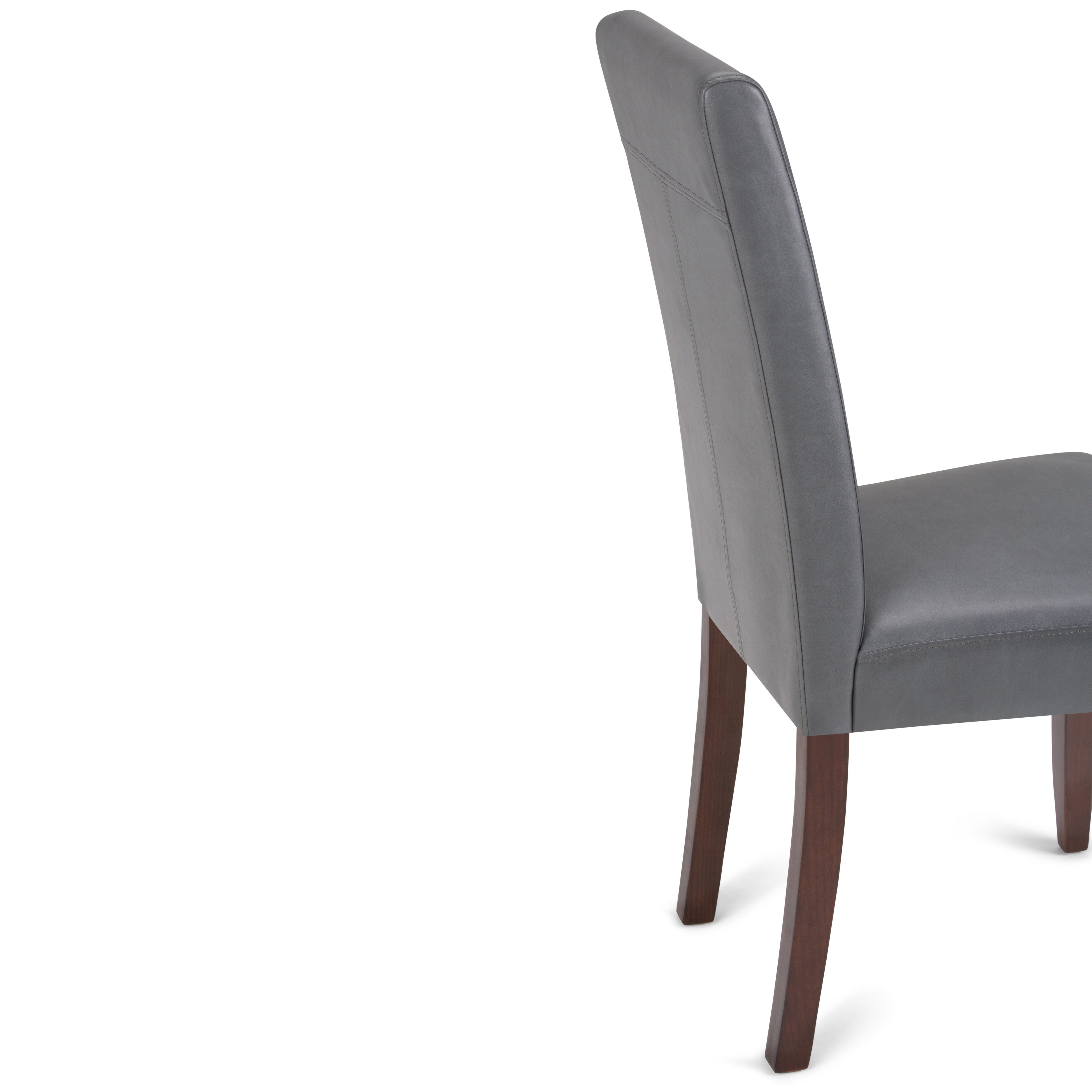 Simpli Home Acadian Parson Dining Chair (Set of 2), Stone Gray, large