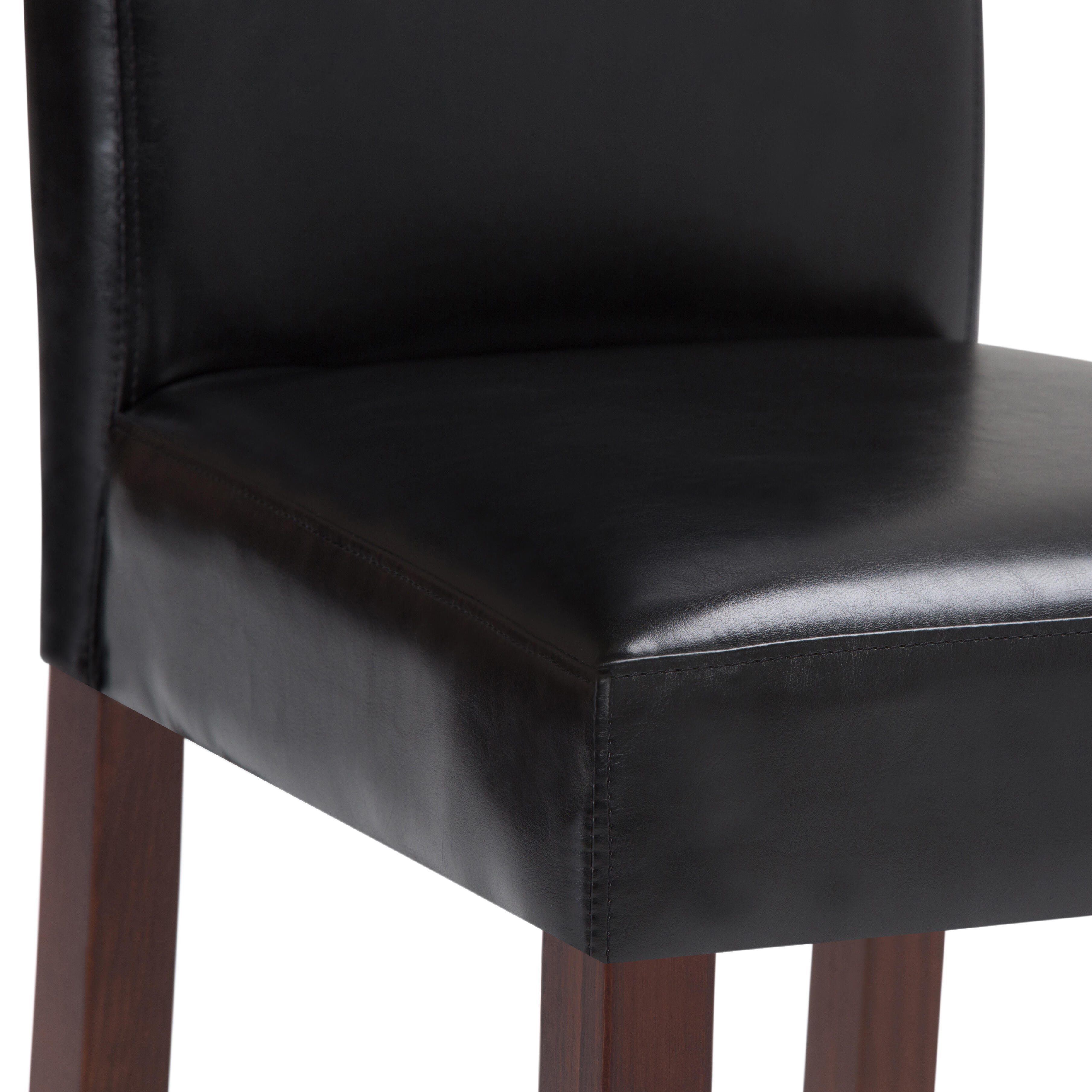 Simpli Home Acadian Parson Dining Chair (Set of 2), Midnight Black, large