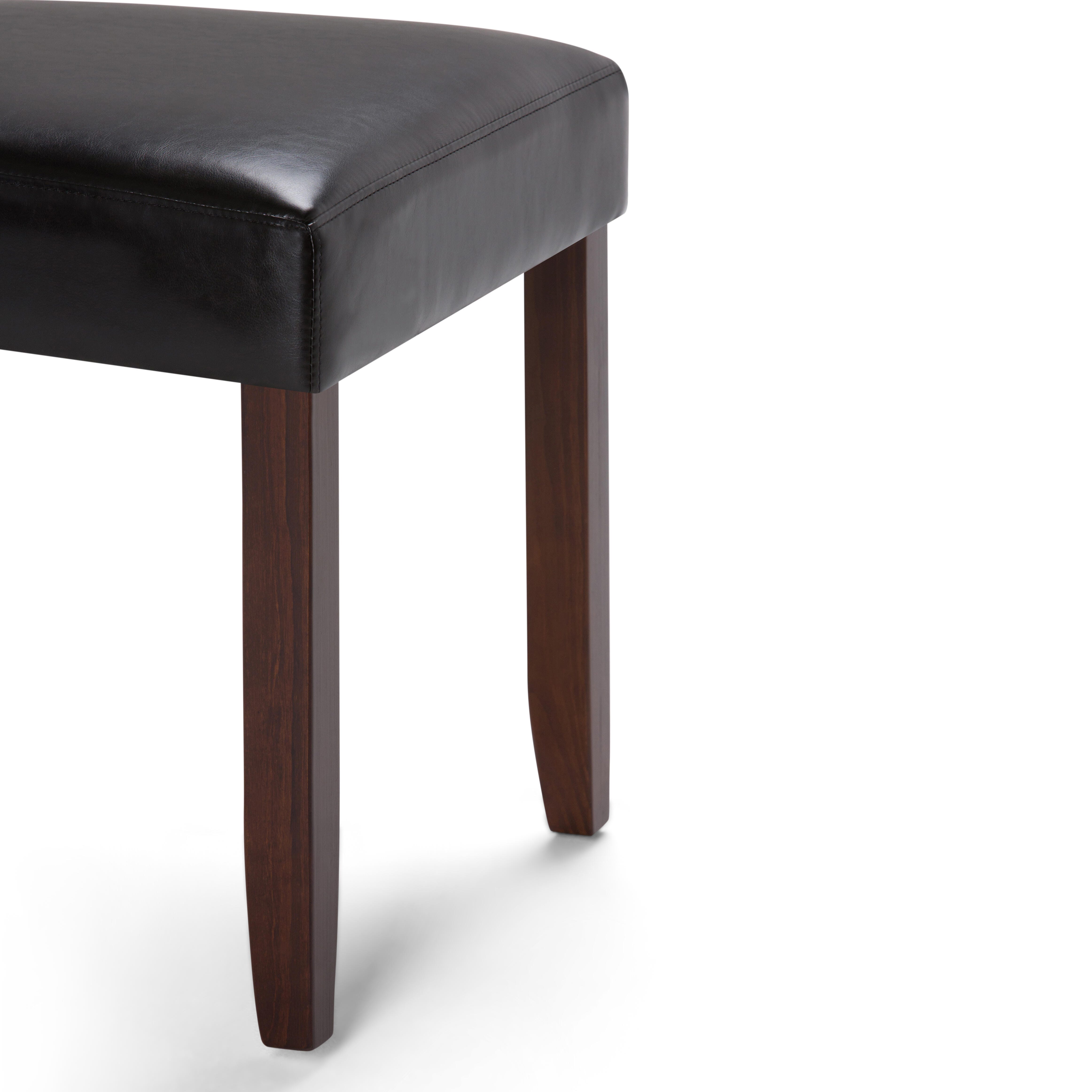 Simpli Home Acadian Parson Dining Chair (Set of 2), Midnight Black, large