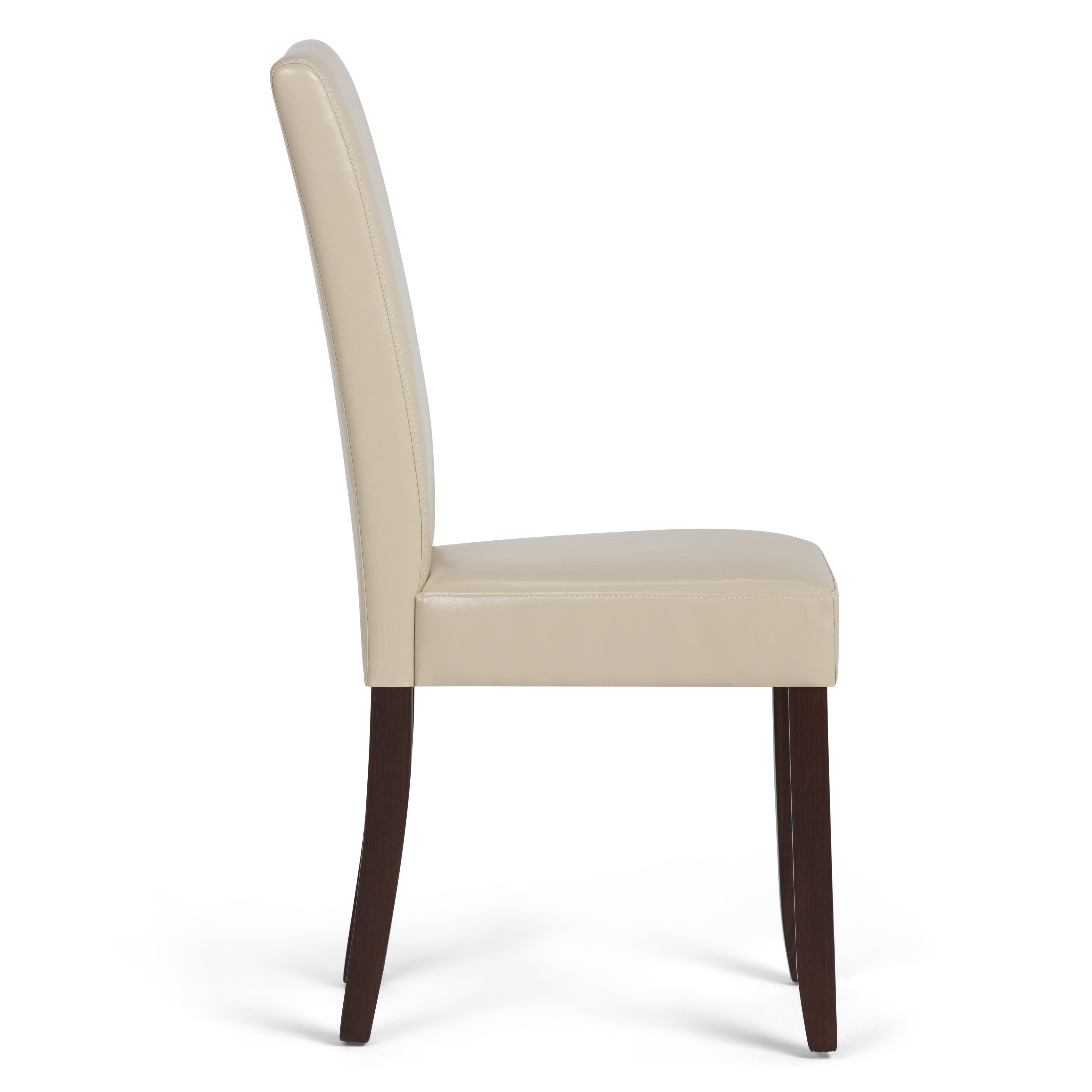 Simpli Home Acadian Parson Dining Chair (Set of 2), Satin Cream, large