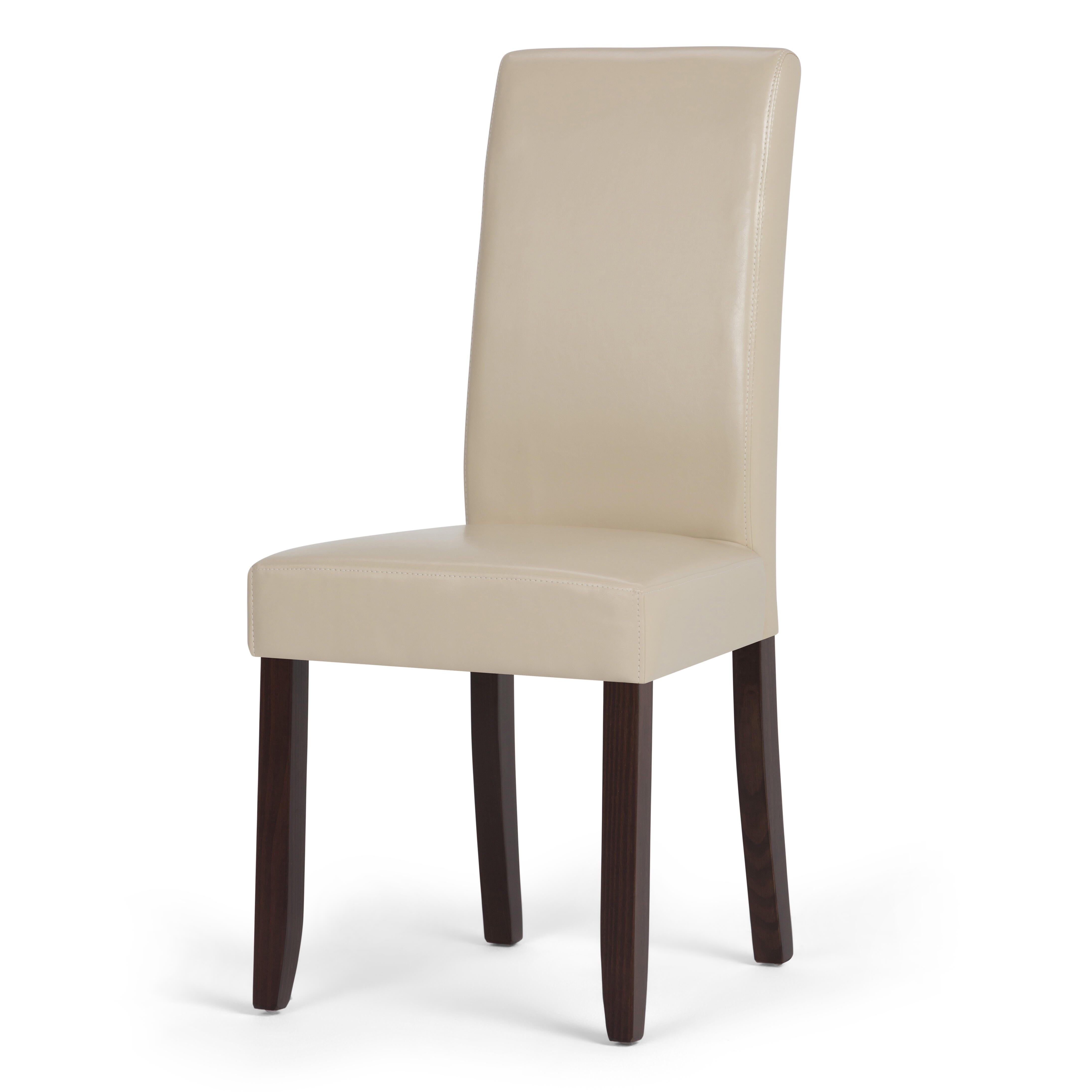 Simpli Home Acadian Parson Dining Chair (Set of 2), Satin Cream, large