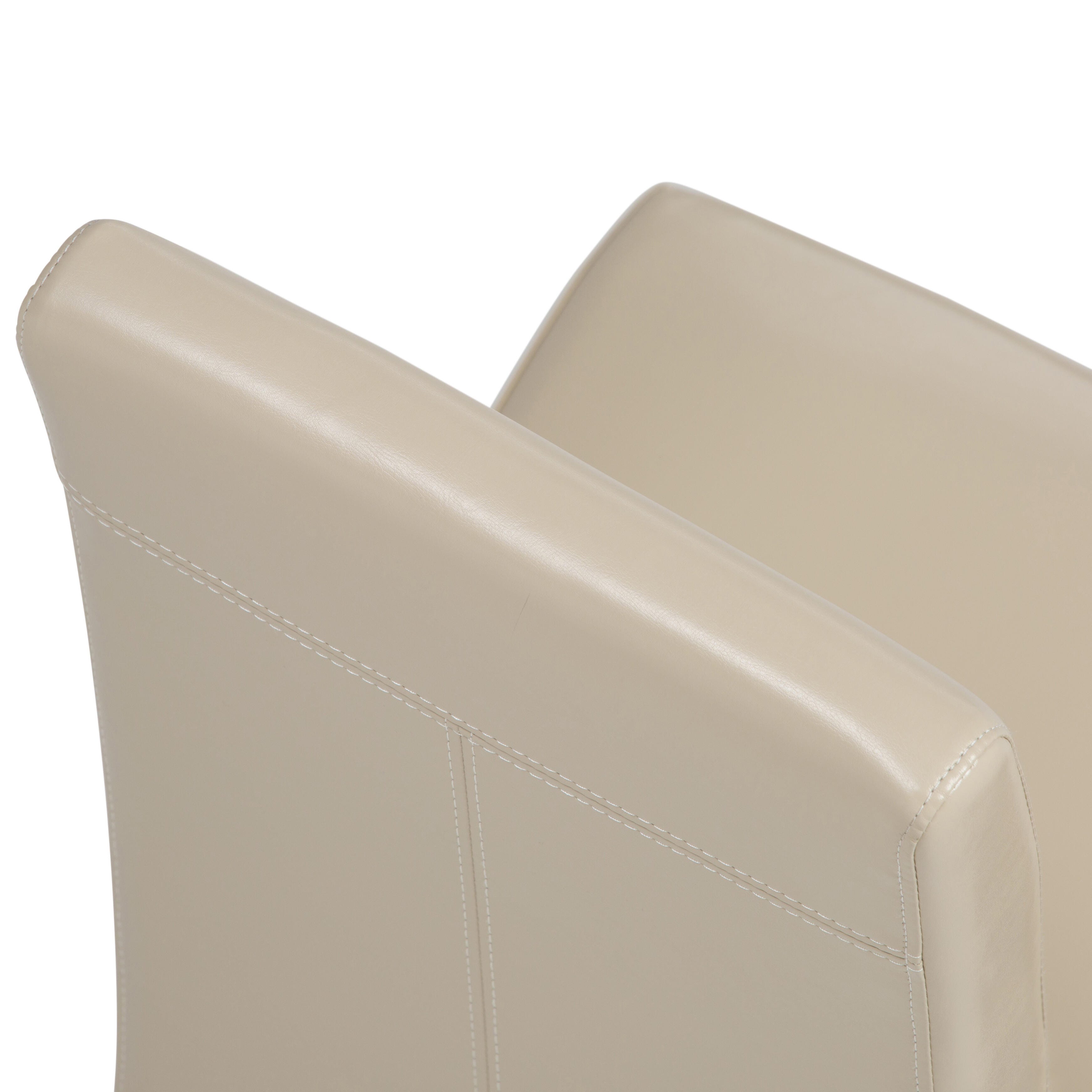 Simpli Home Acadian Parson Dining Chair (Set of 2), Satin Cream, large