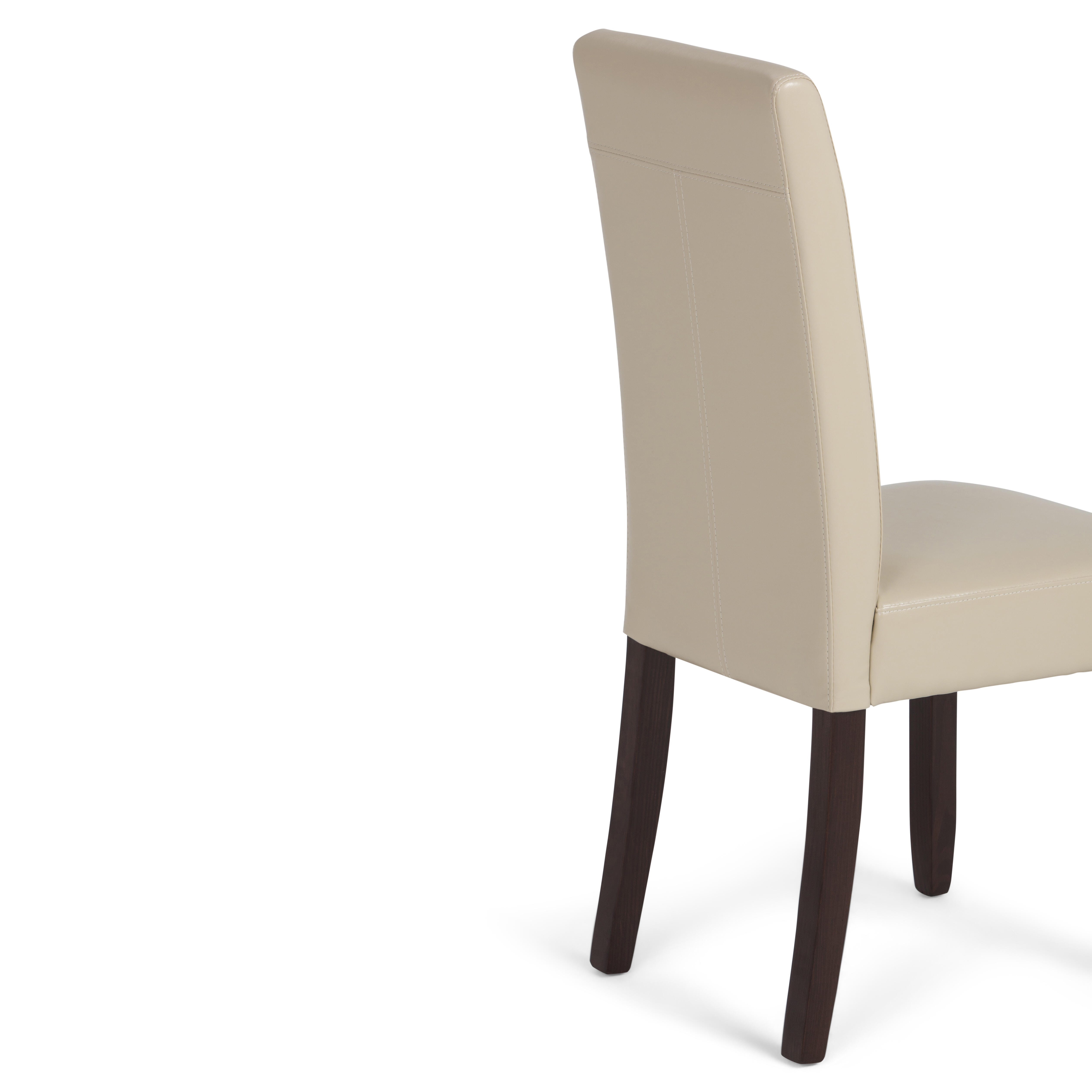 Simpli Home Acadian Parson Dining Chair (Set of 2), Satin Cream, large