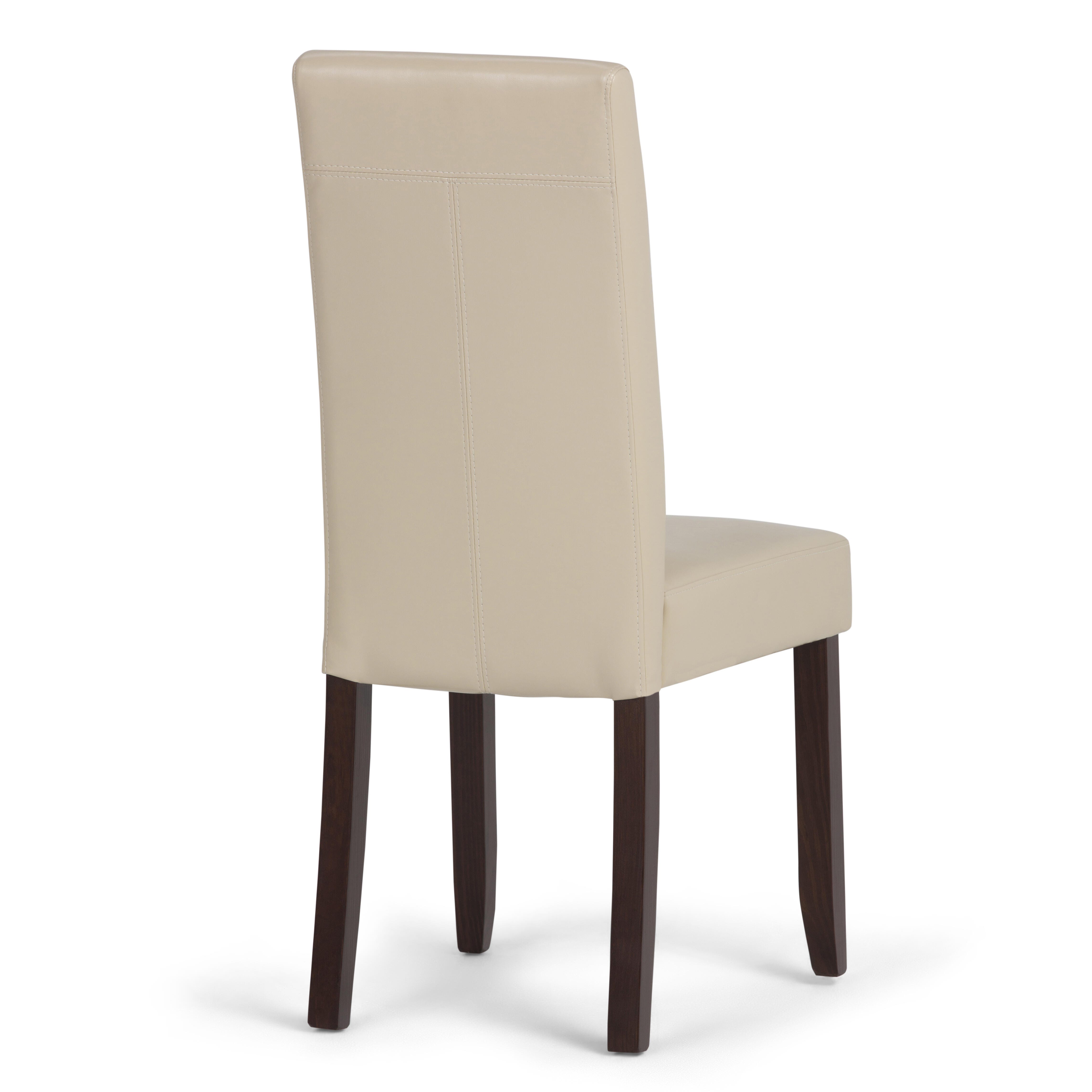 Simpli Home Acadian Parson Dining Chair (Set of 2), Satin Cream, large