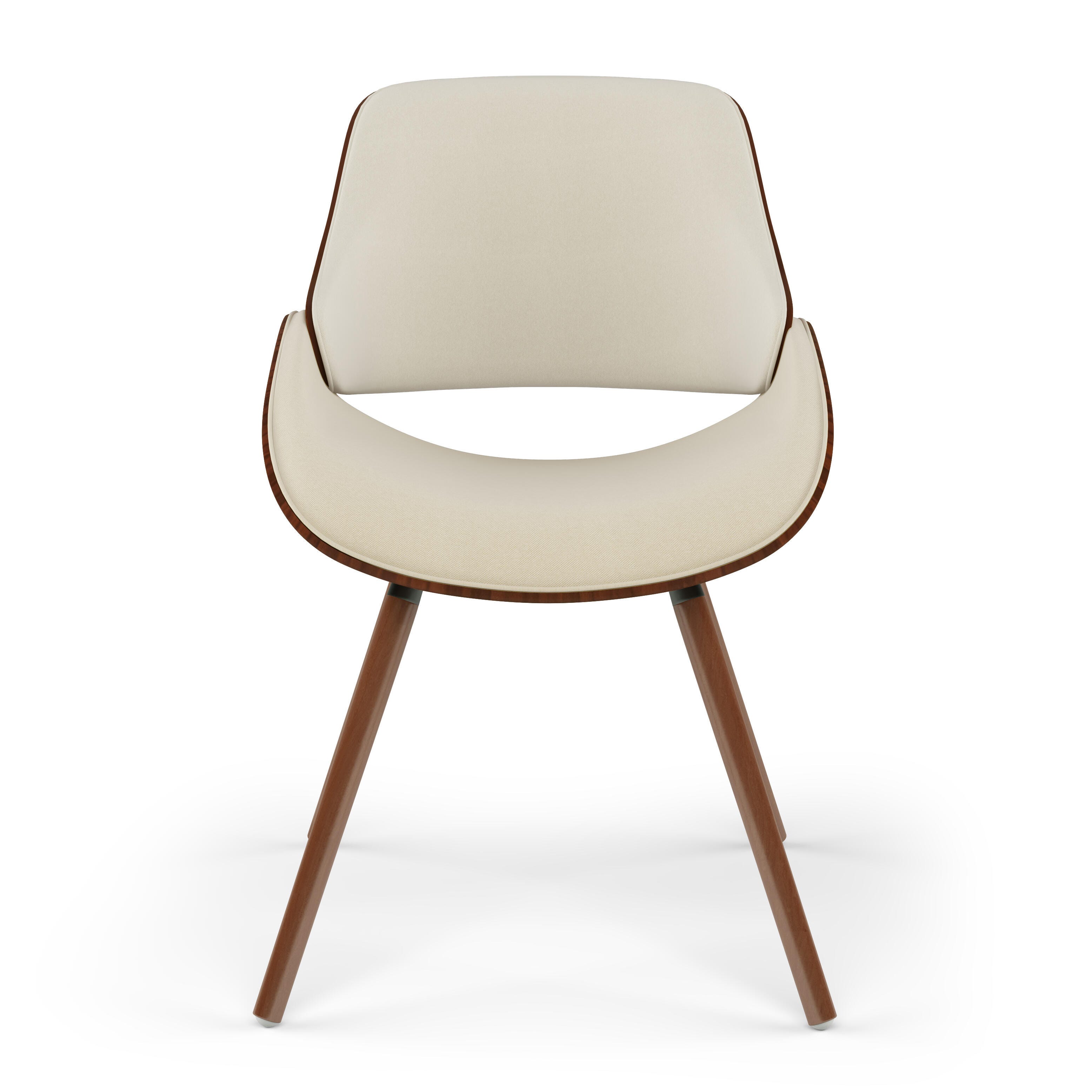 Simpli Home Malden Dining Chair with Hard Back, Brown, large