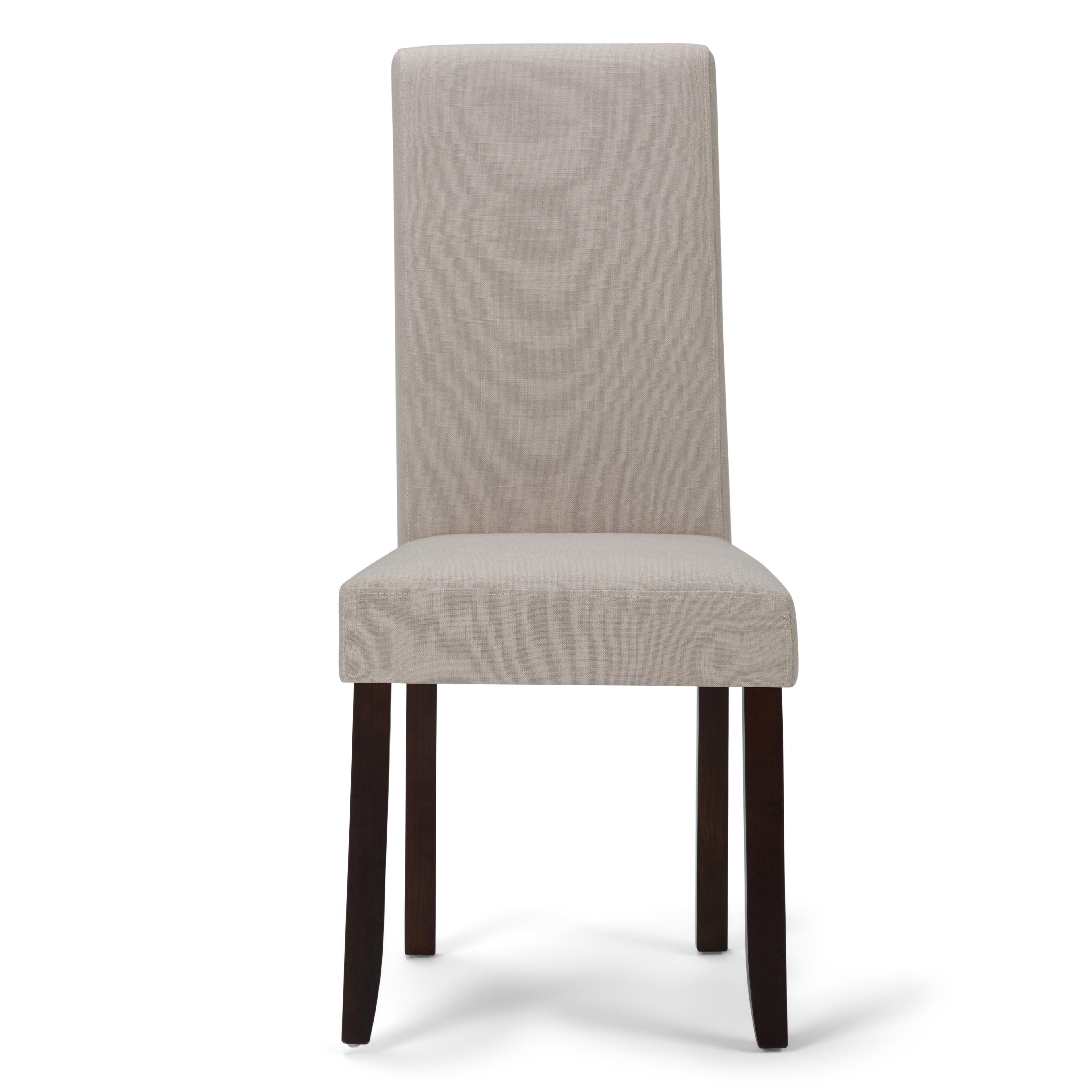 Simpli Home Acadian Parson Dining Chair (Set of 2), Light Beige, large