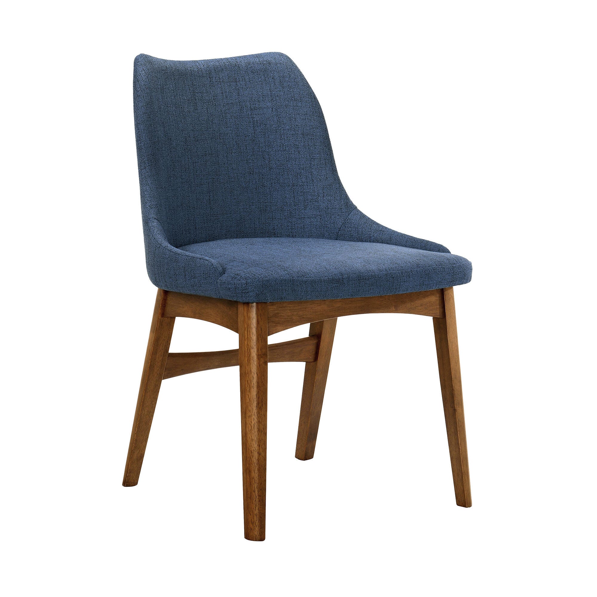 Azalea Dining Chair (Set of 2), Blue/Walnut, large