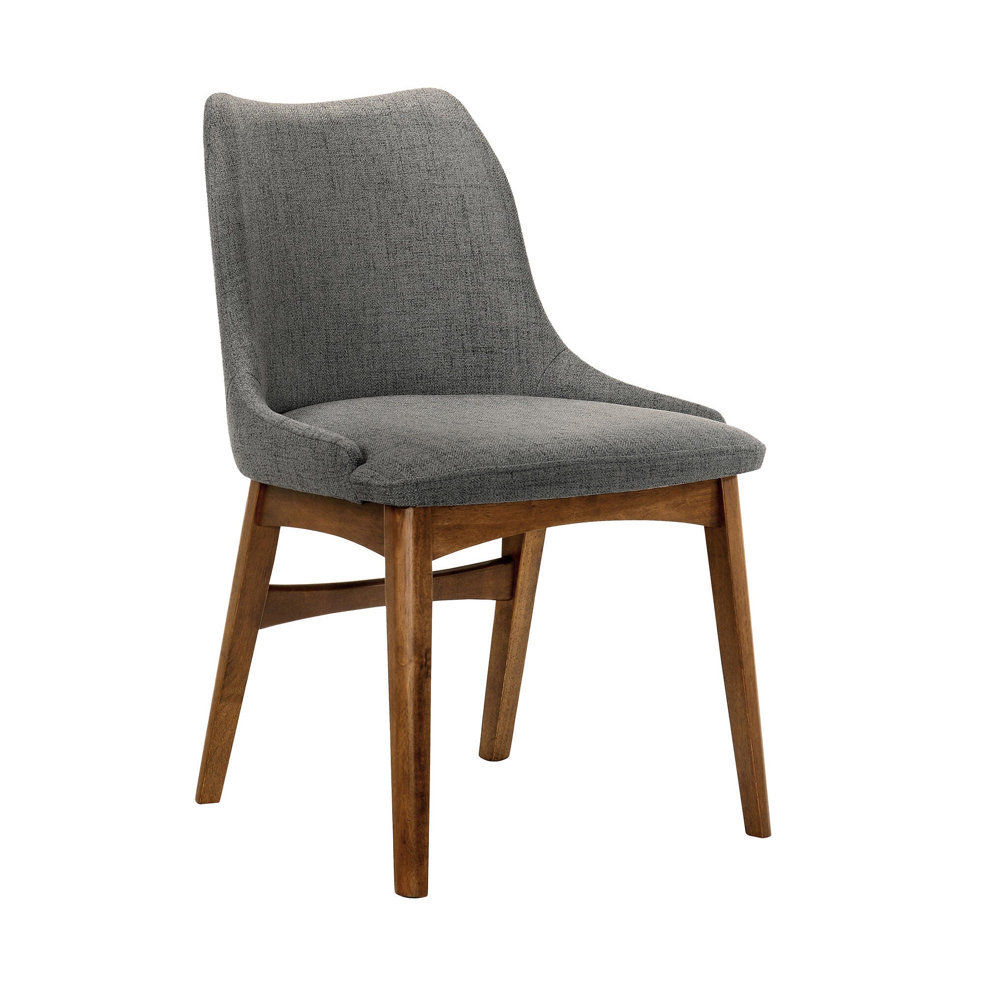Azalea Dining Chair (Set of 2), Charcoal/Walnut, large