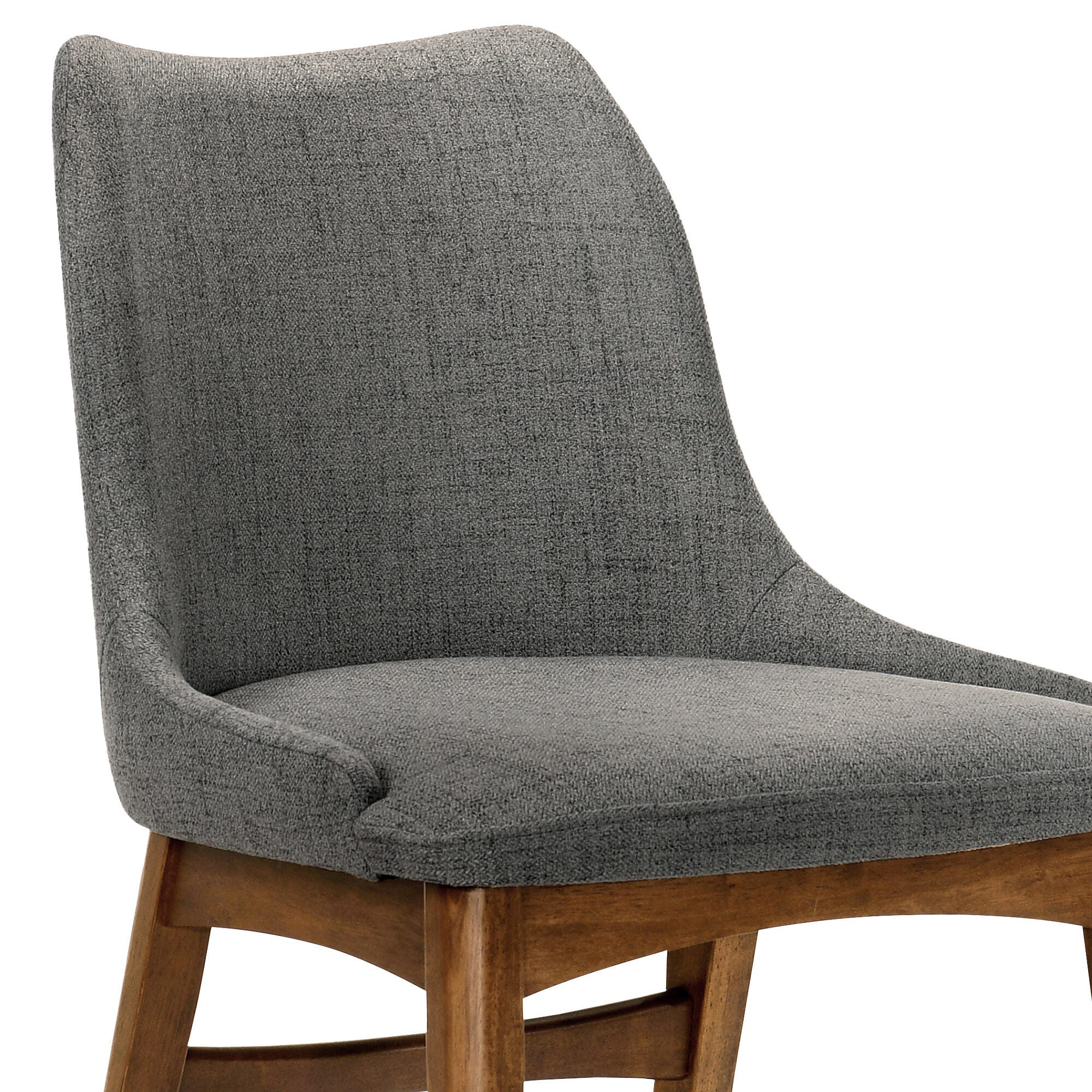 Azalea Dining Chair (Set of 2), Charcoal/Walnut, large