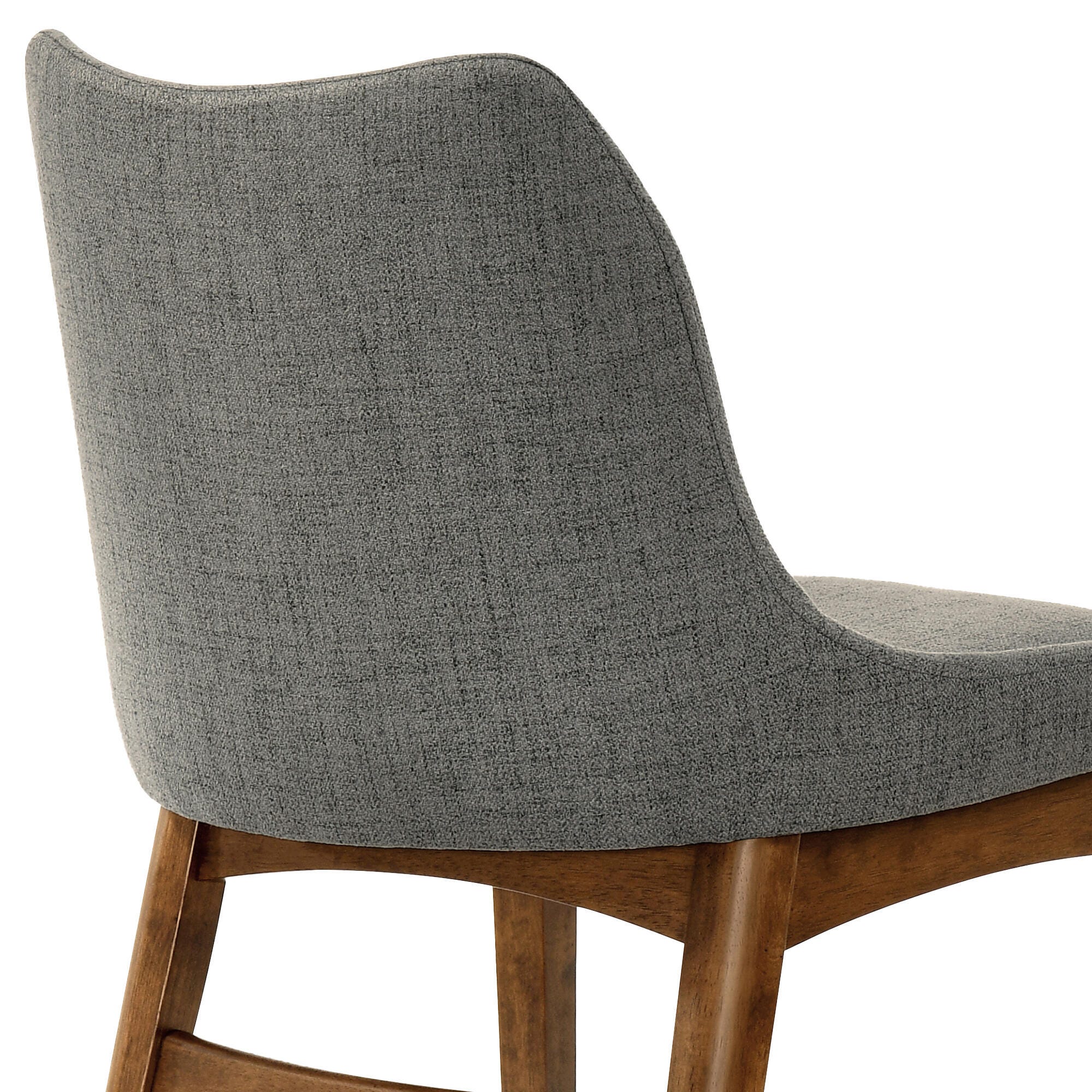Azalea Dining Chair (Set of 2), Charcoal/Walnut, large