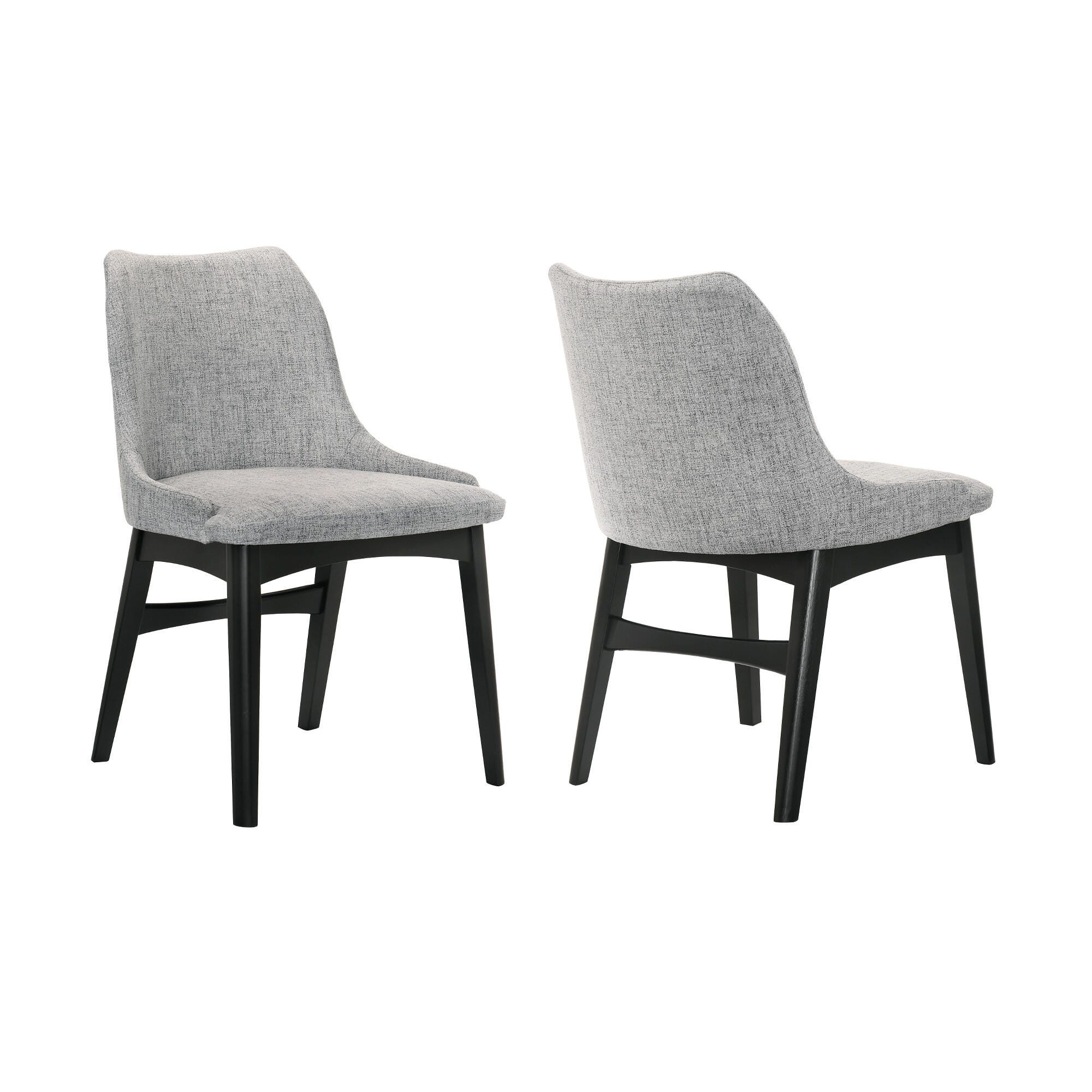 Azalea Dining Chair (Set of 2), Gray/Black, large