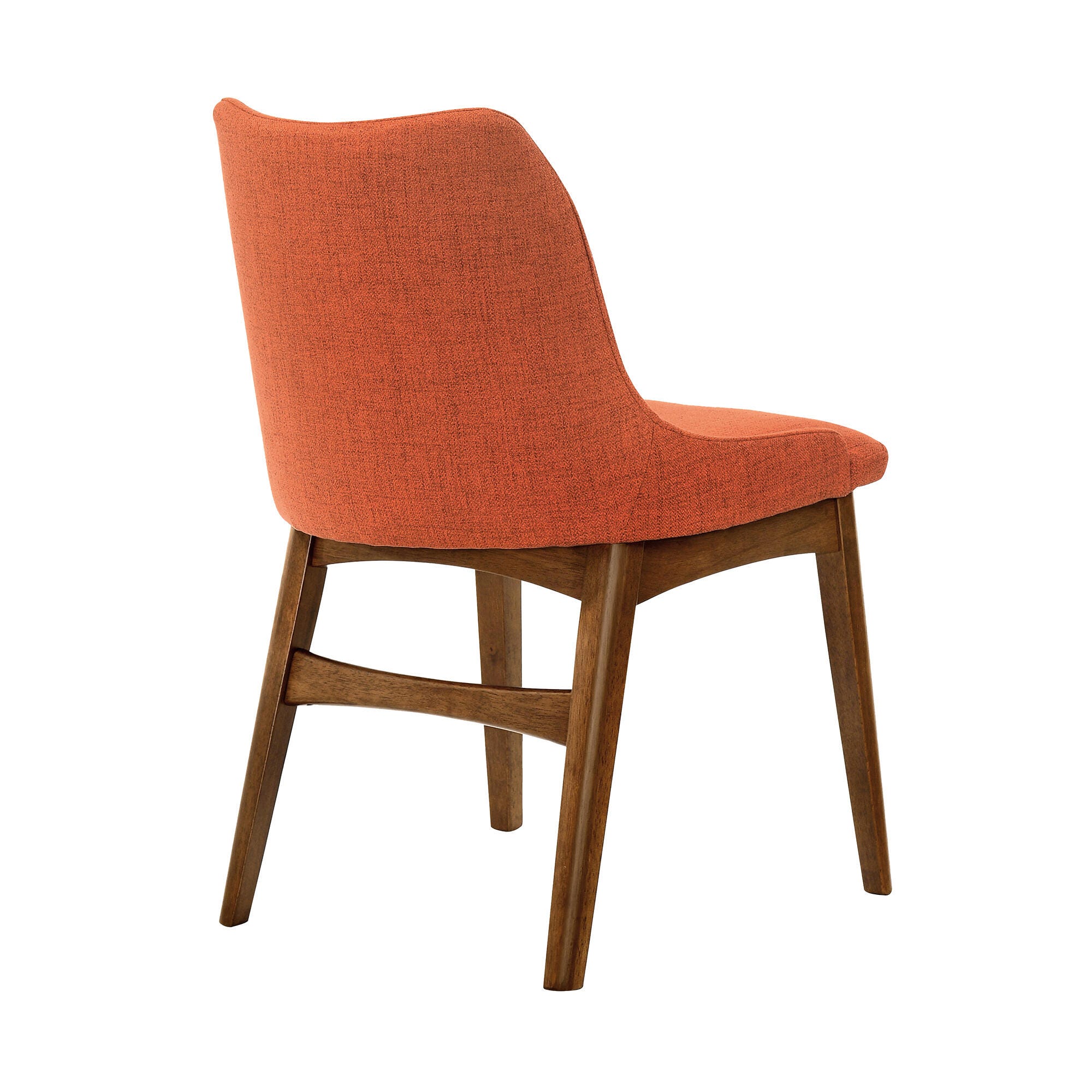 Azalea Dining Chair (Set of 2), Orange/Walnut, large