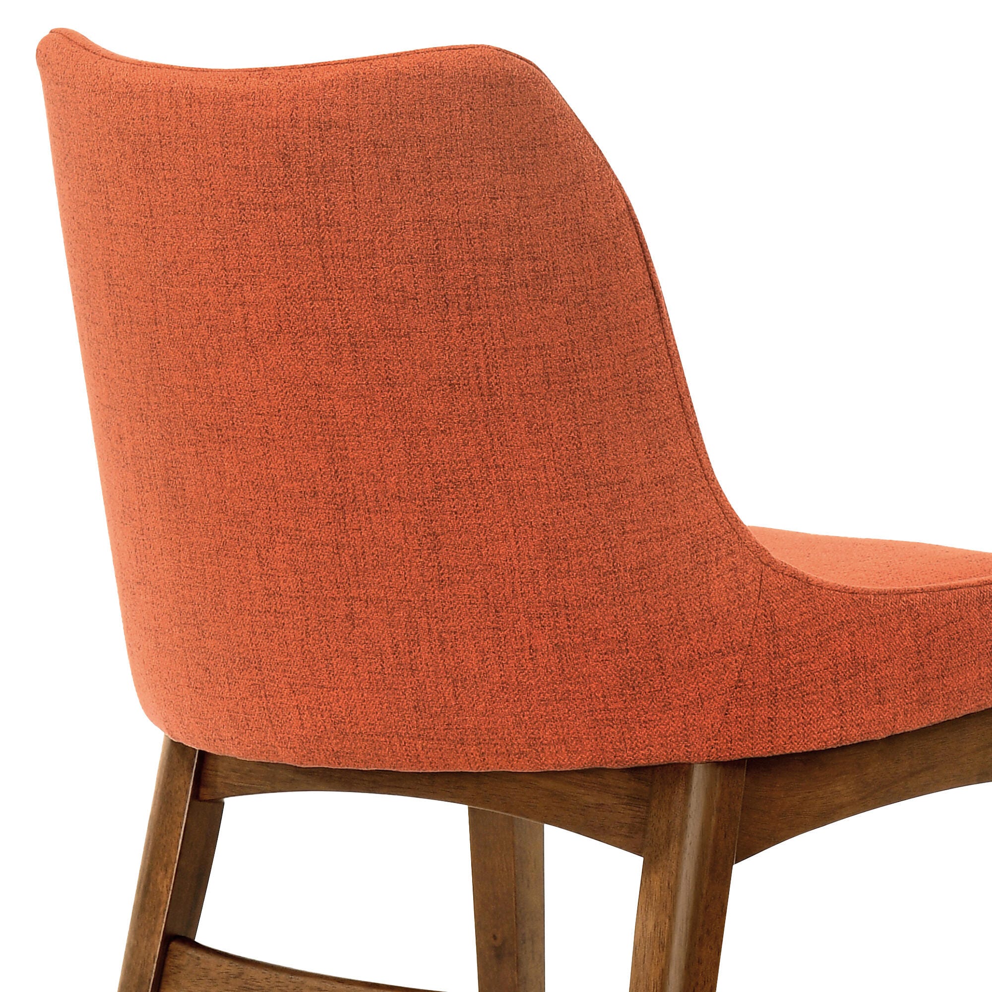 Azalea Dining Chair (Set of 2), Orange/Walnut, large