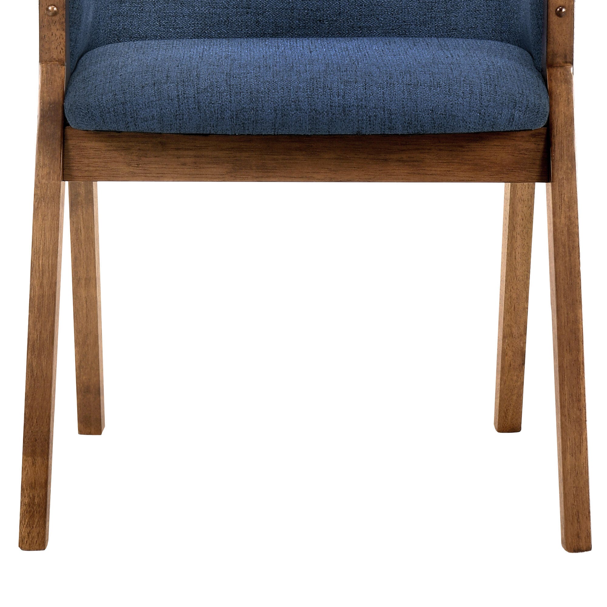 Renzo Dining Chair (Set of 2), Blue/Walnut, large