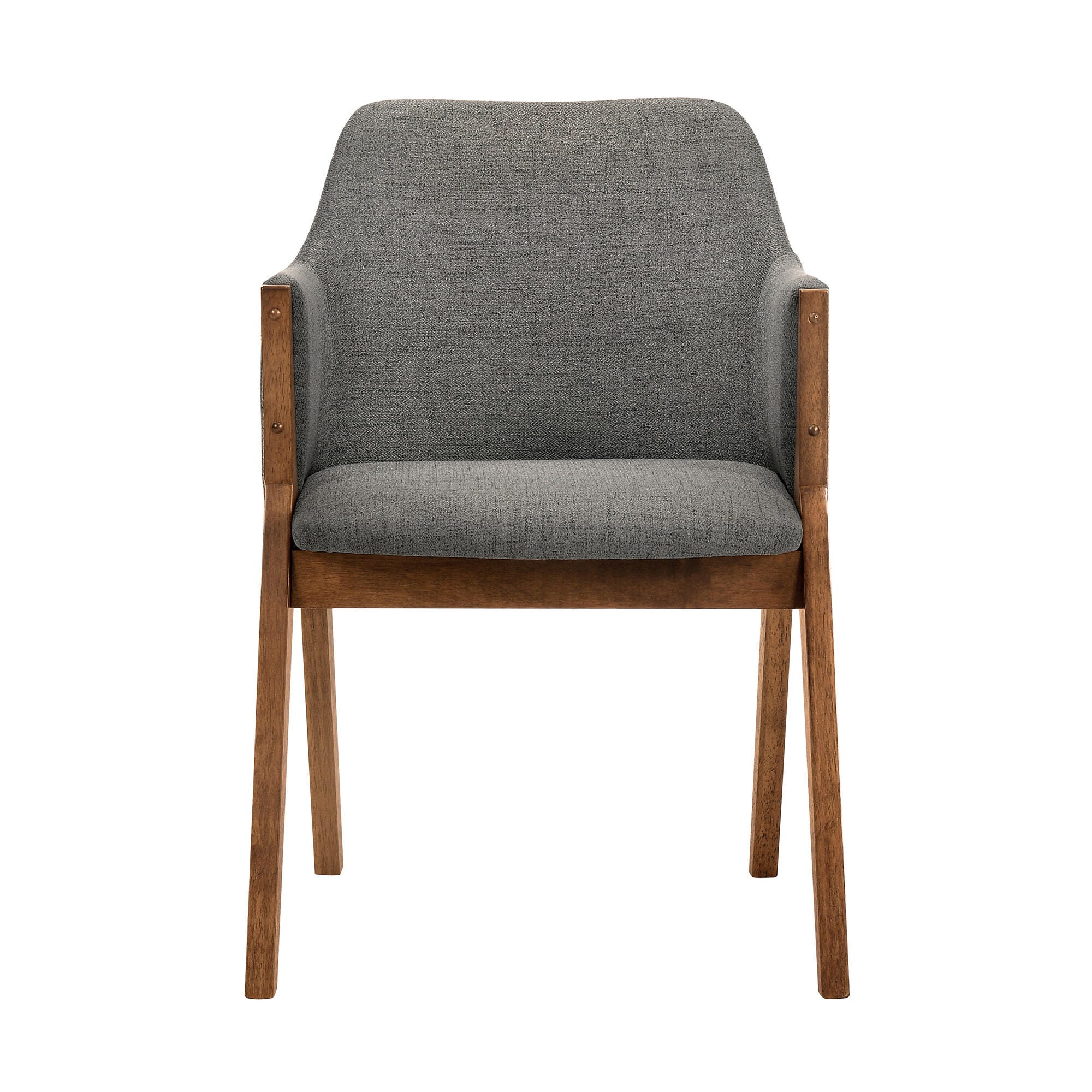 Renzo Dining Chair (Set of 2), Charcoal/Walnut, large