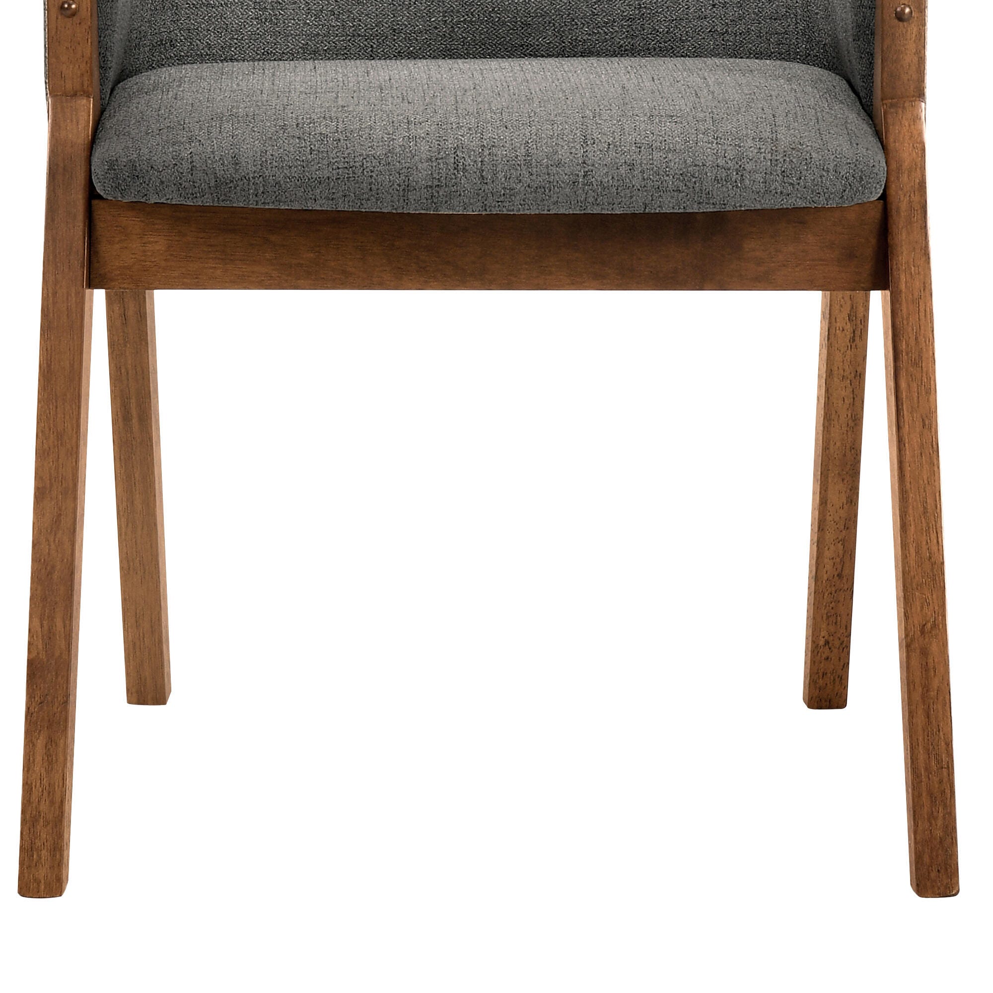 Renzo Dining Chair (Set of 2), Charcoal/Walnut, large