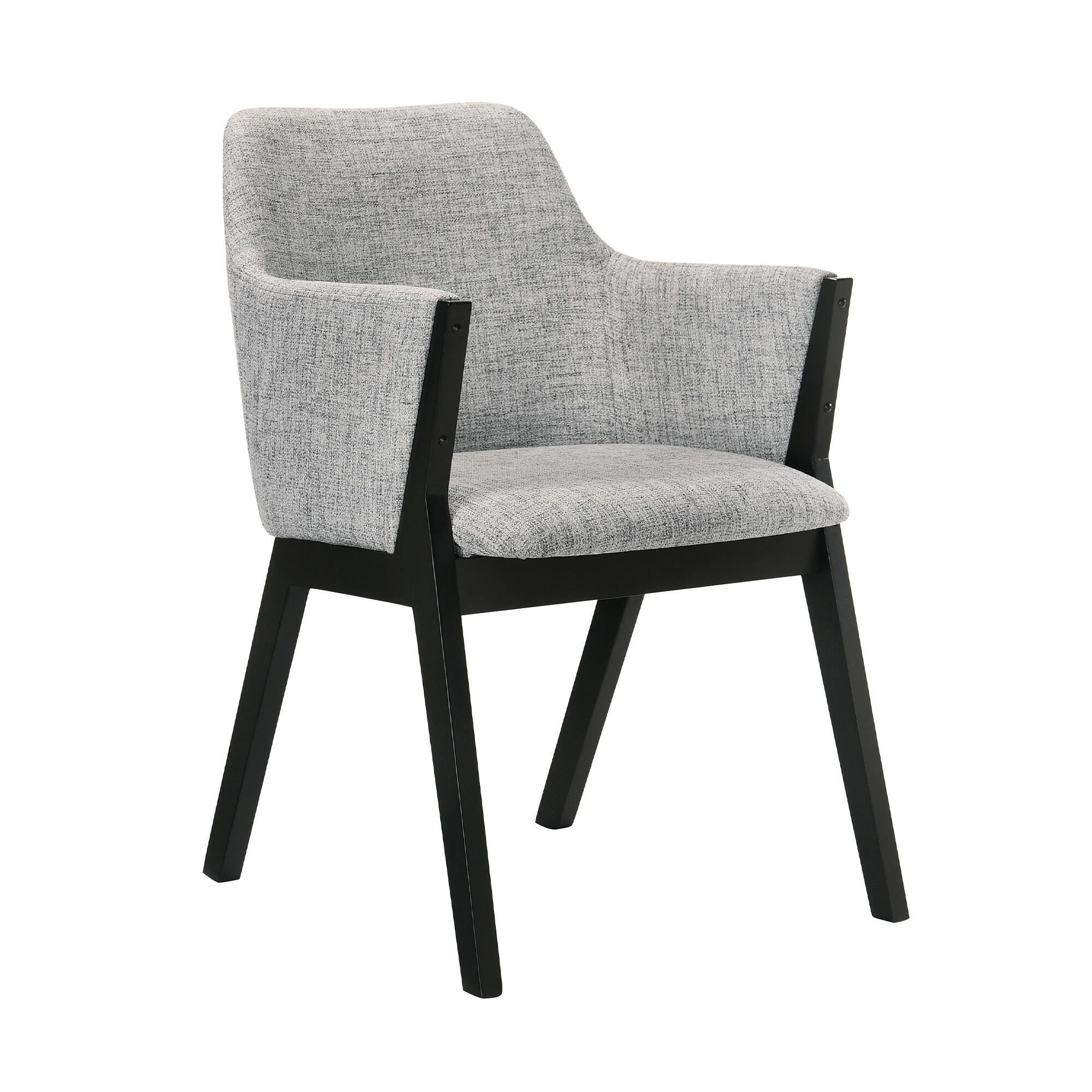 Renzo Dining Chair (Set of 2), Gray/Black, large