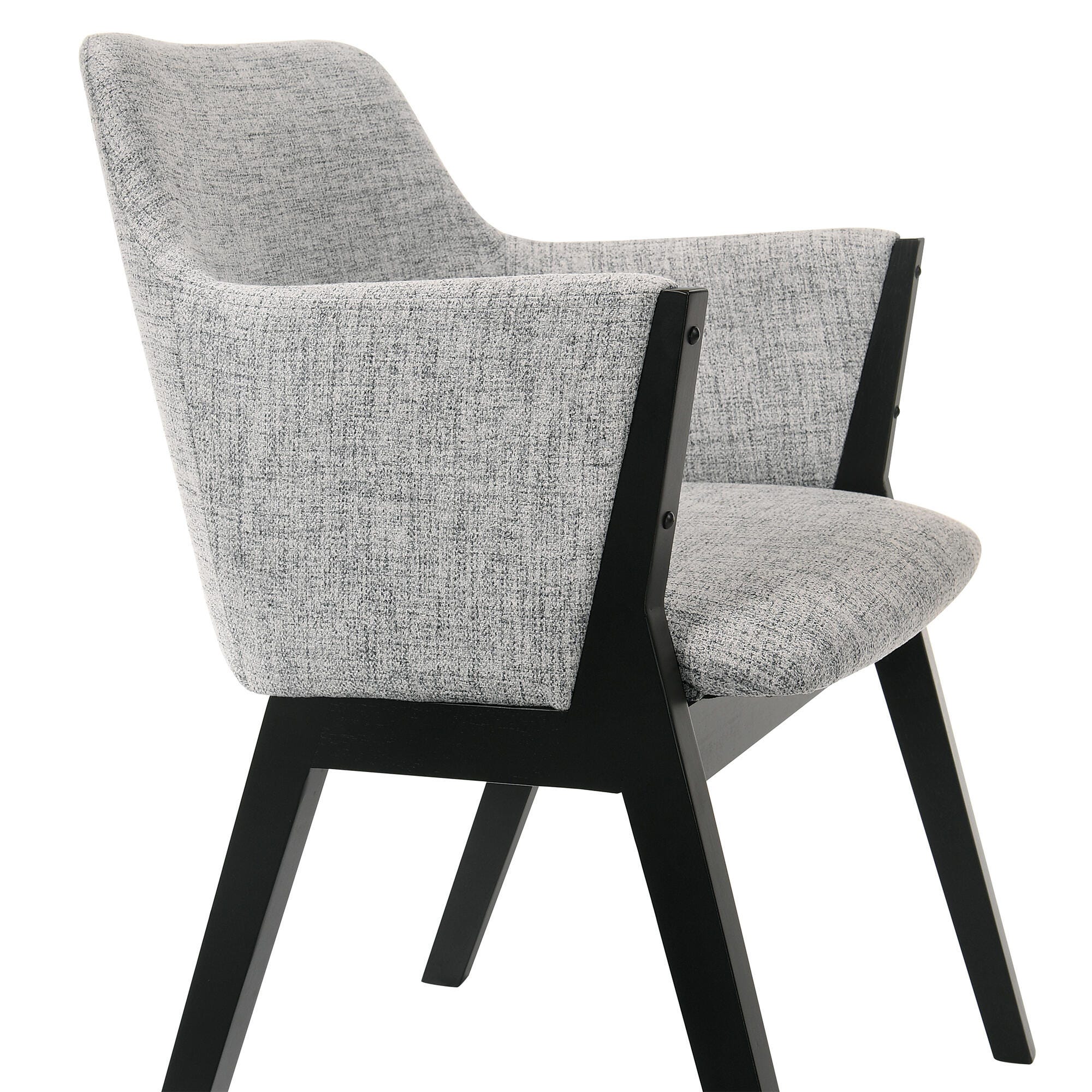 Renzo Dining Chair (Set of 2), Gray/Black, large