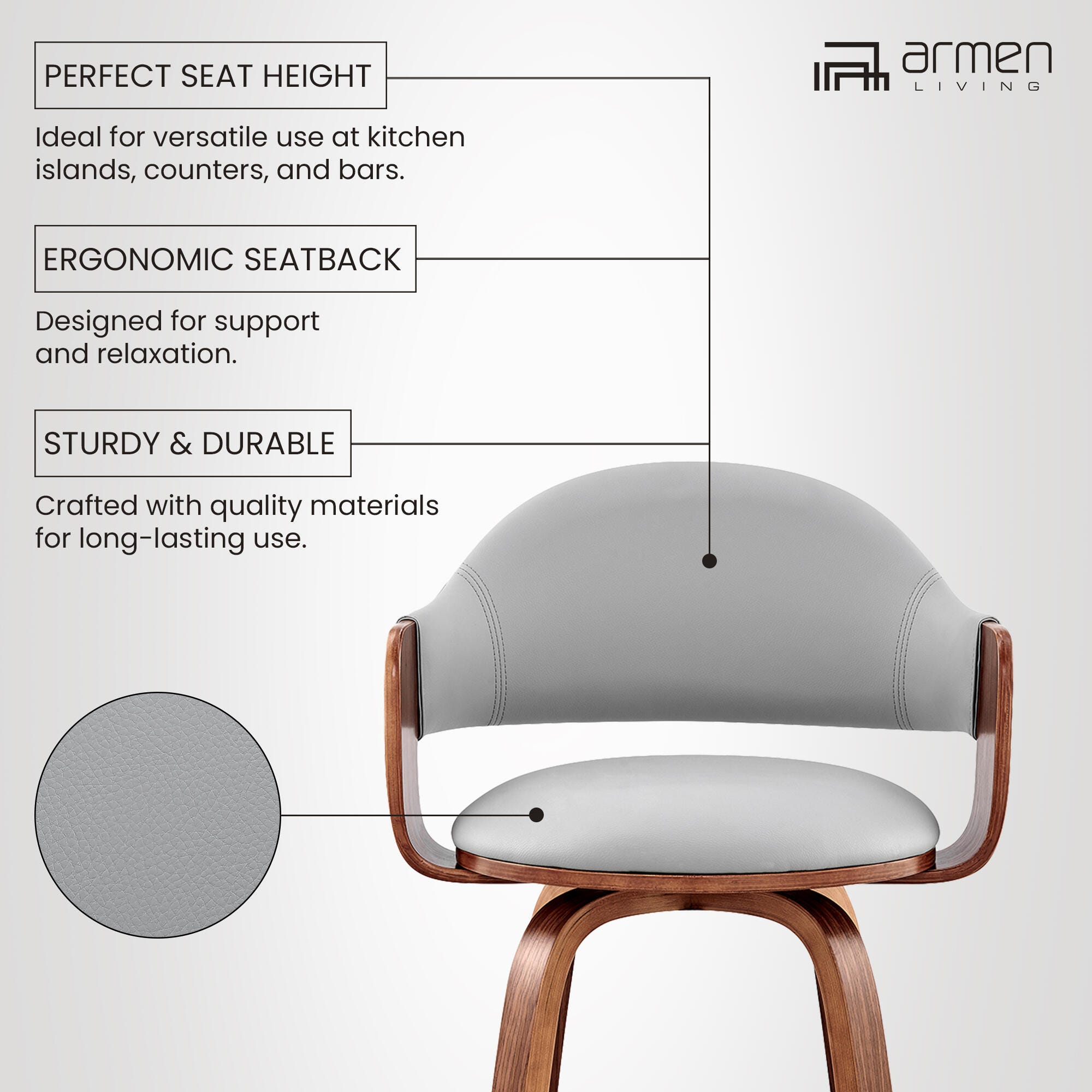 Daxton Counterstool, Gray/Walnut, large