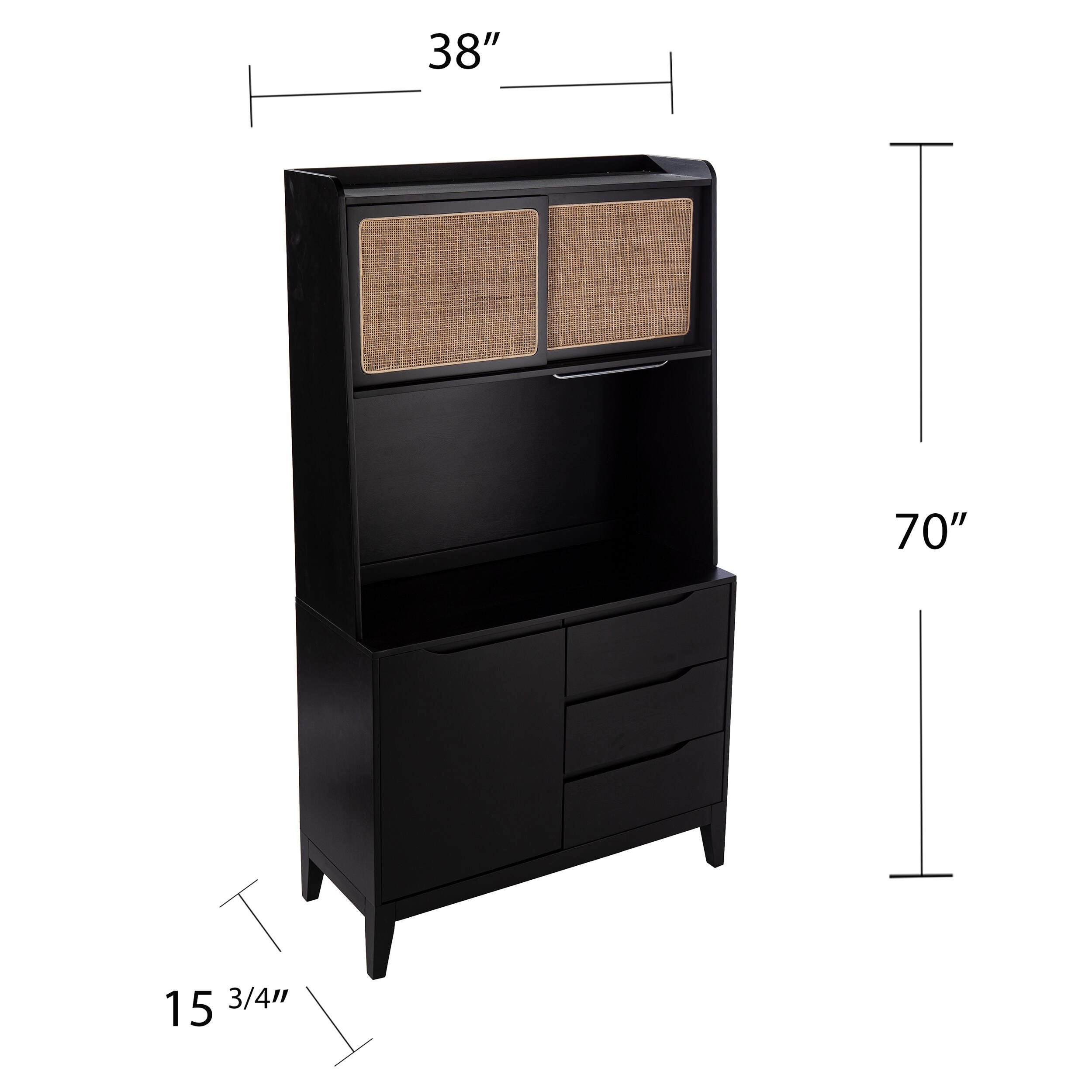 Southern Enterprises Nollyn Tall Buffet Cabinet, , large
