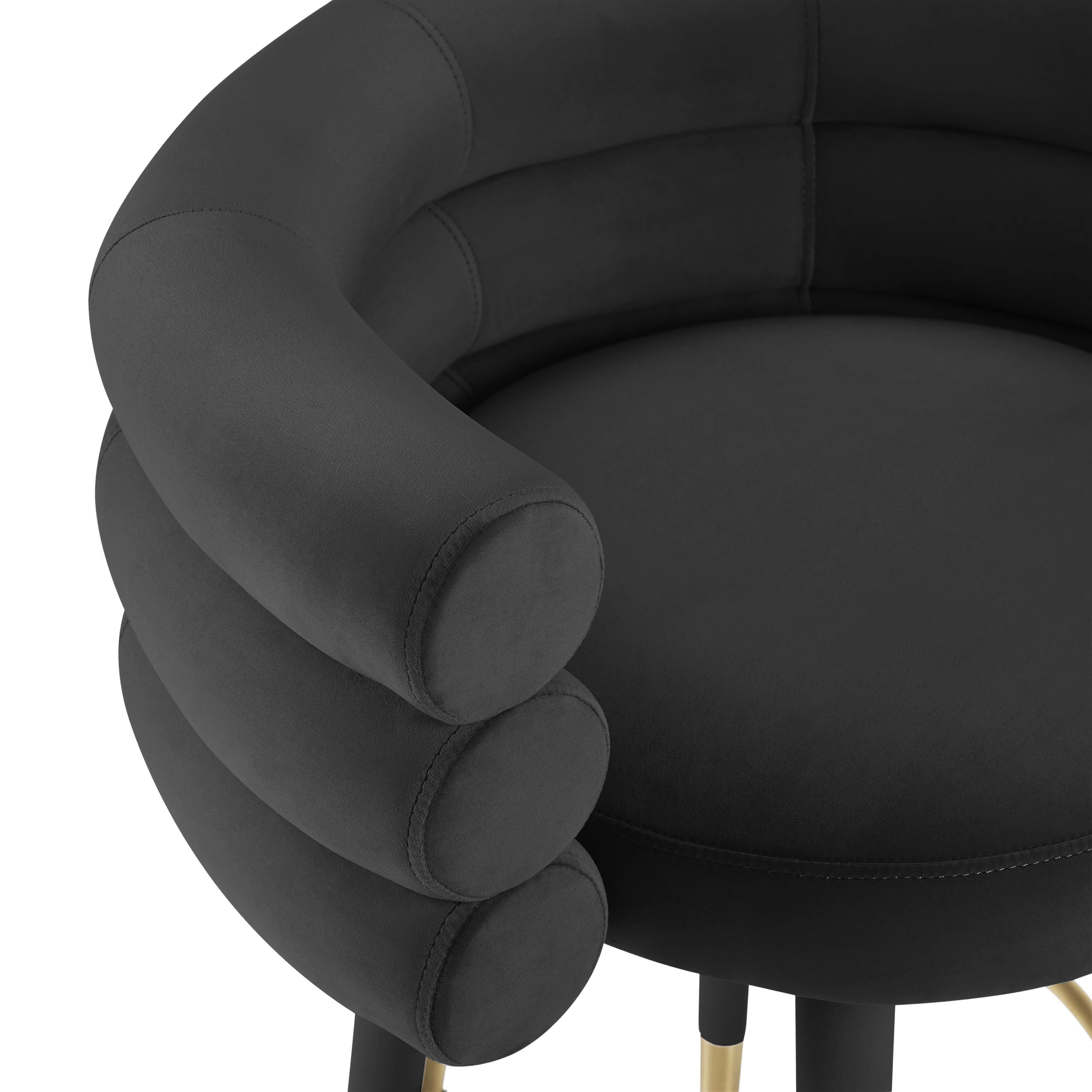 TOV Furniture Betty Betty Counter Stool, Black, large