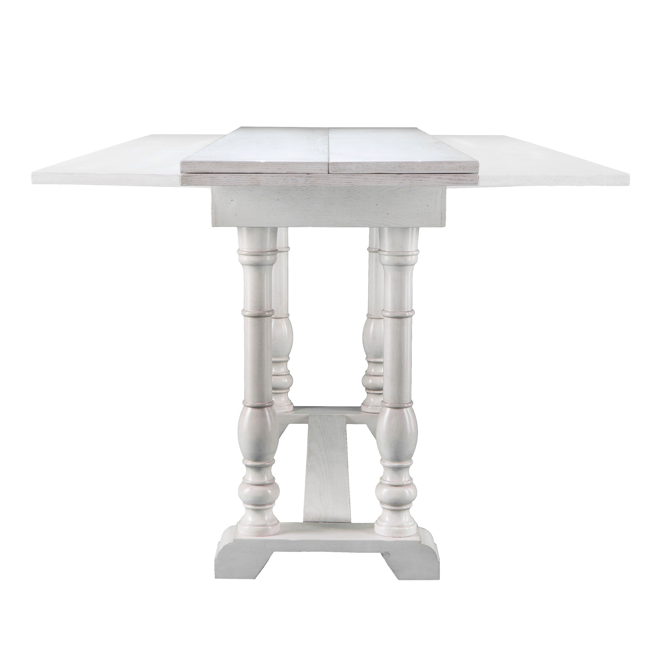 Southern Enterprises Leighanna Folding Trestle Console to Dining Table, , large