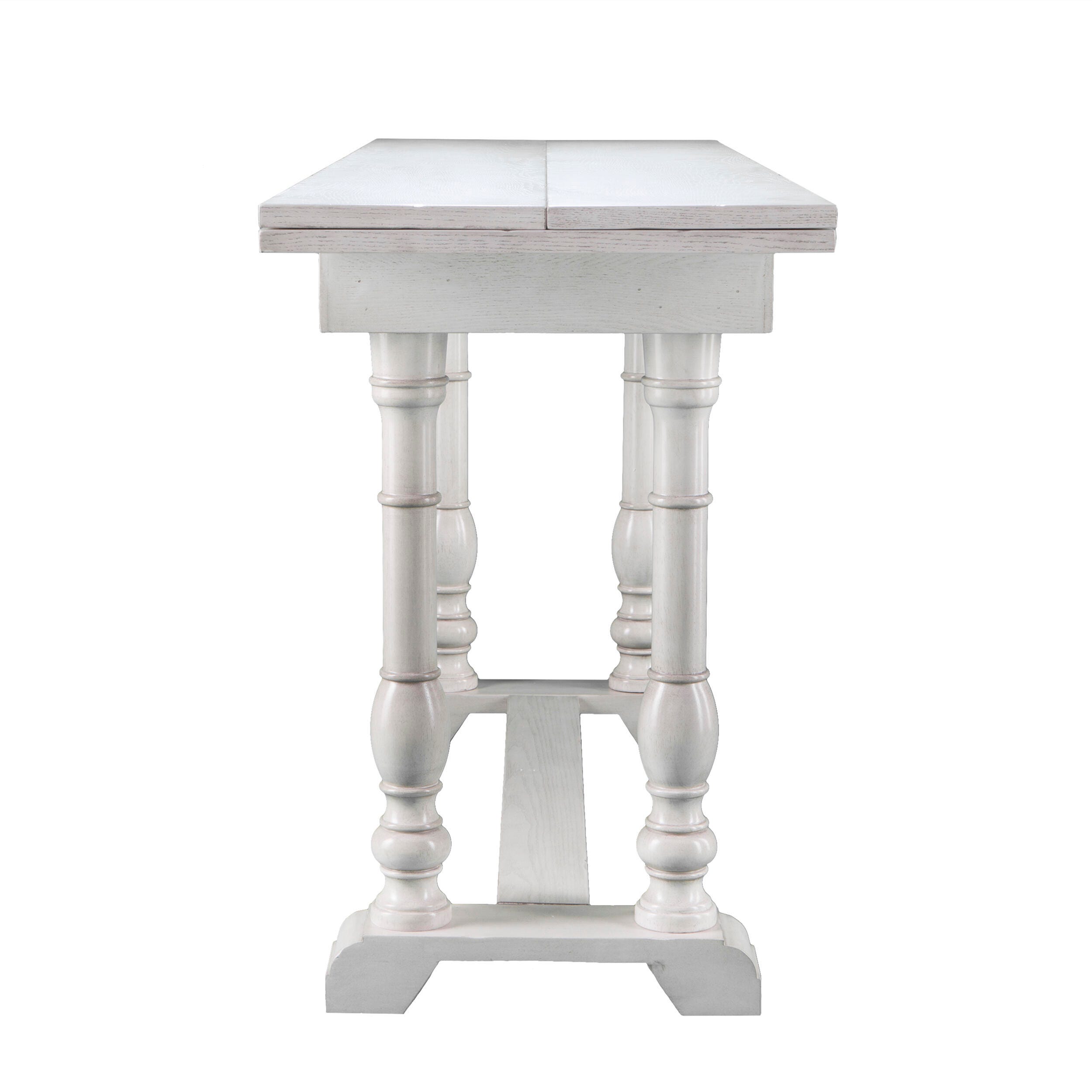 Southern Enterprises Leighanna Folding Trestle Console to Dining Table, , large