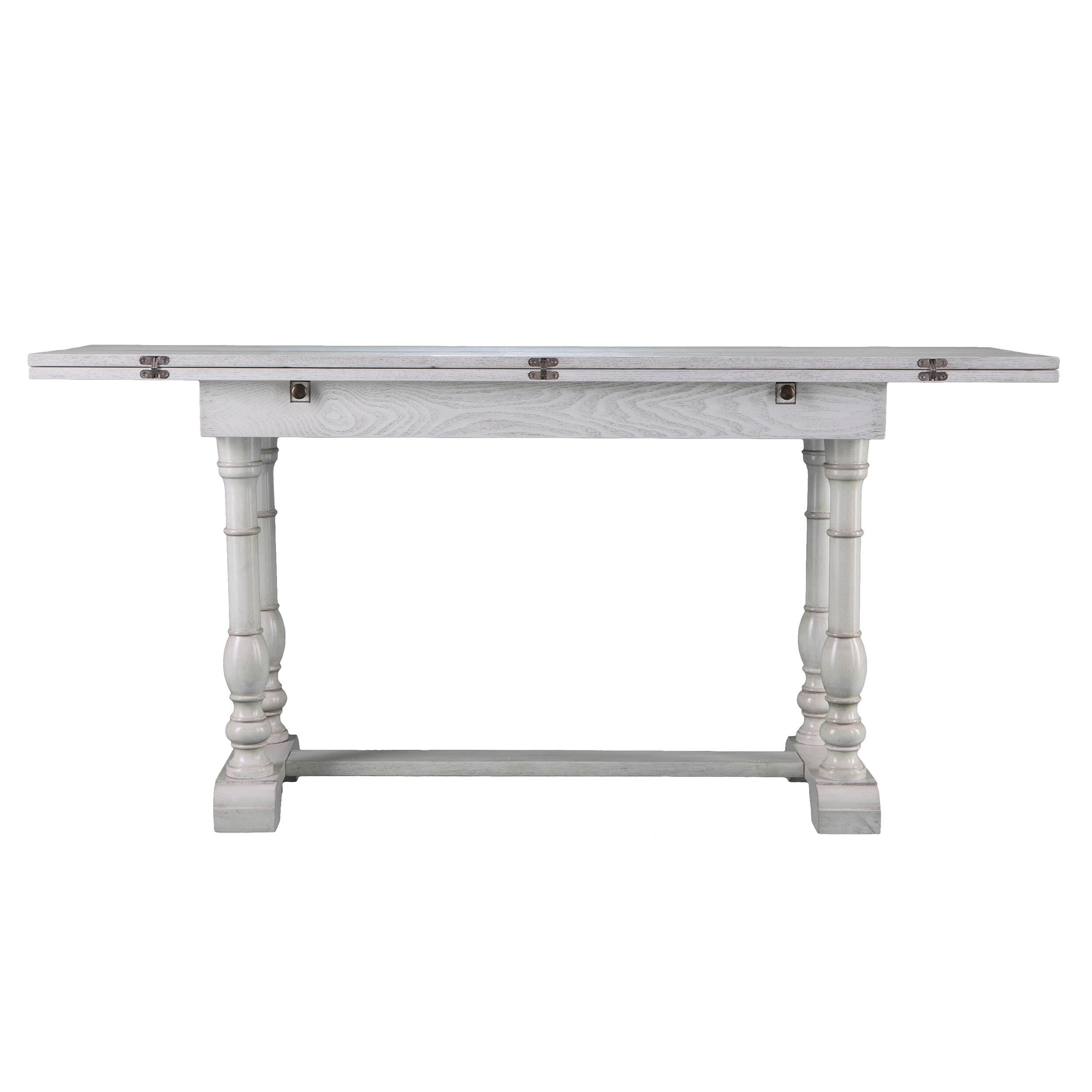 Southern Enterprises Leighanna Folding Trestle Console to Dining Table, , large