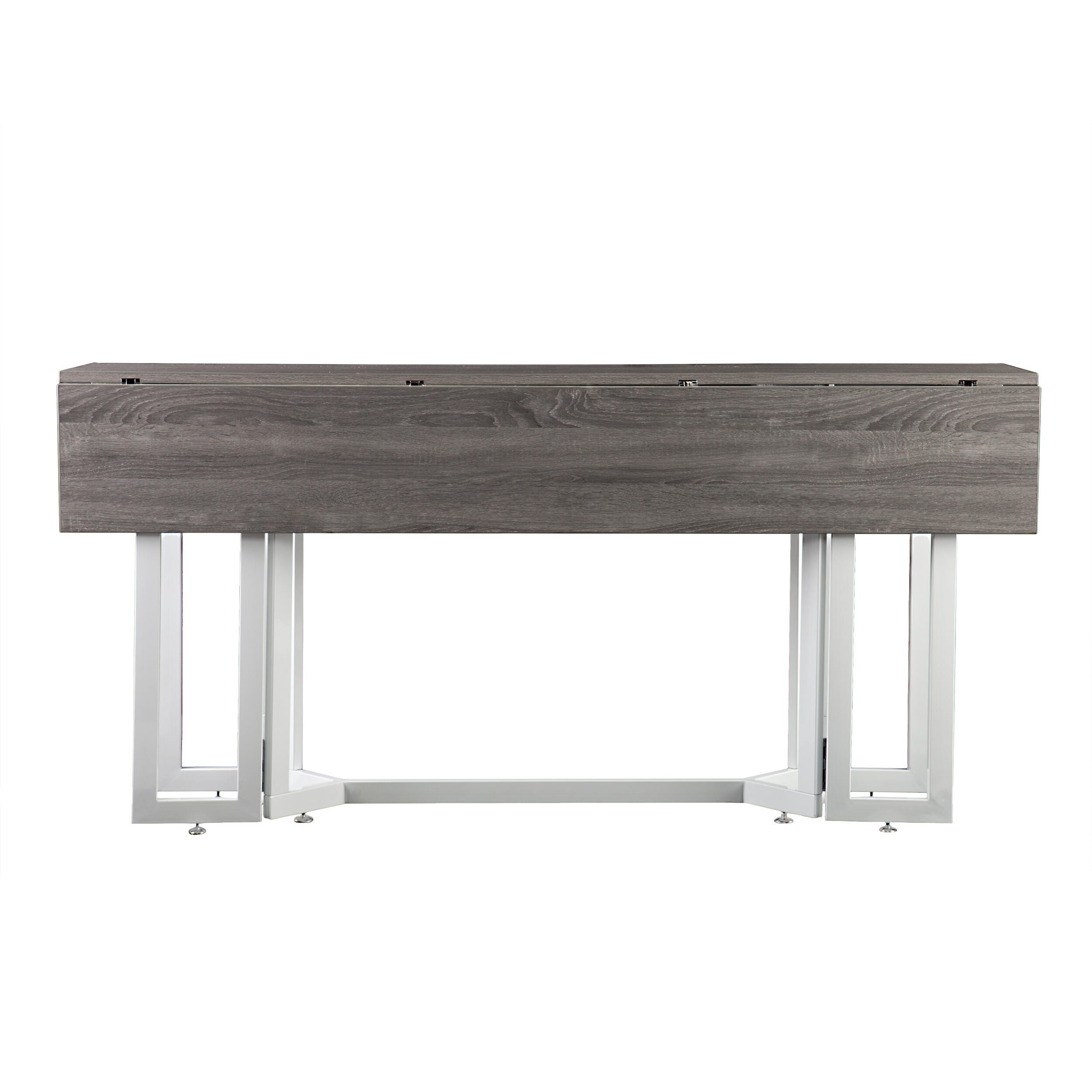 Holly & Martin Driness Drop Leaf Table, Weathered Gray, large