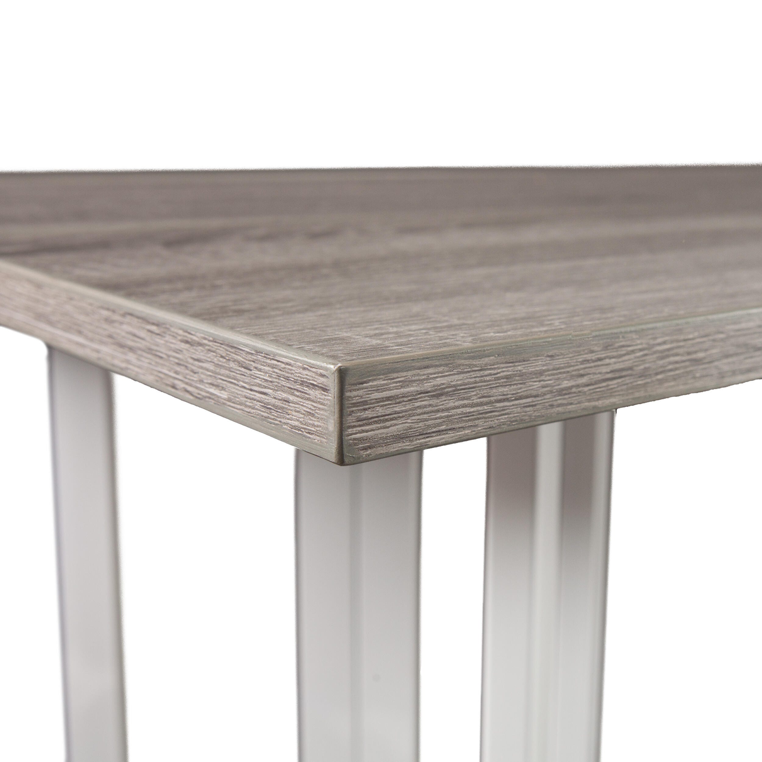 Holly & Martin Driness Drop Leaf Table, Weathered Gray, large