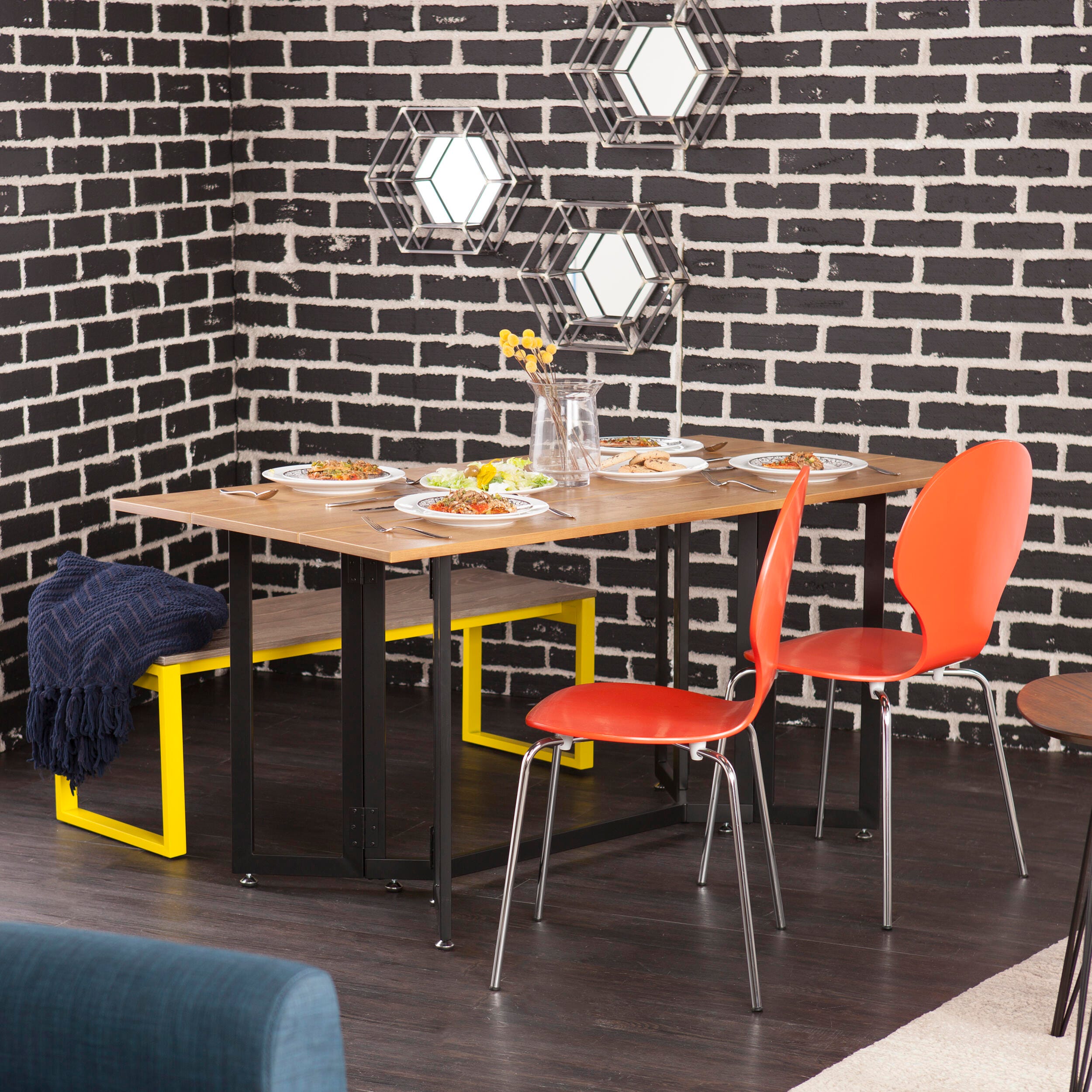 Holly & Martin Driness Drop Leaf Table, Weathered Oak, rollover