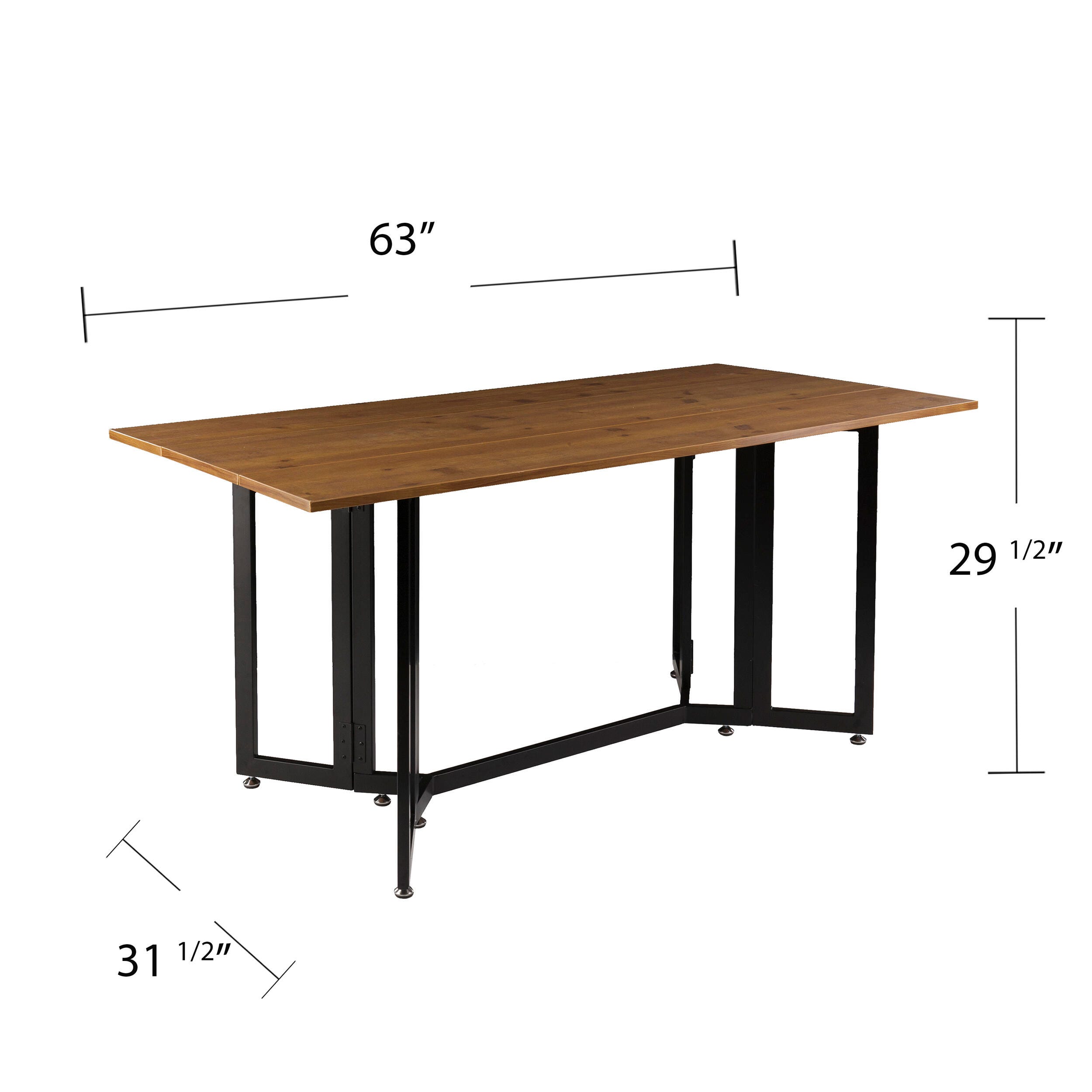 Holly & Martin Driness Drop Leaf Table, Weathered Oak, large