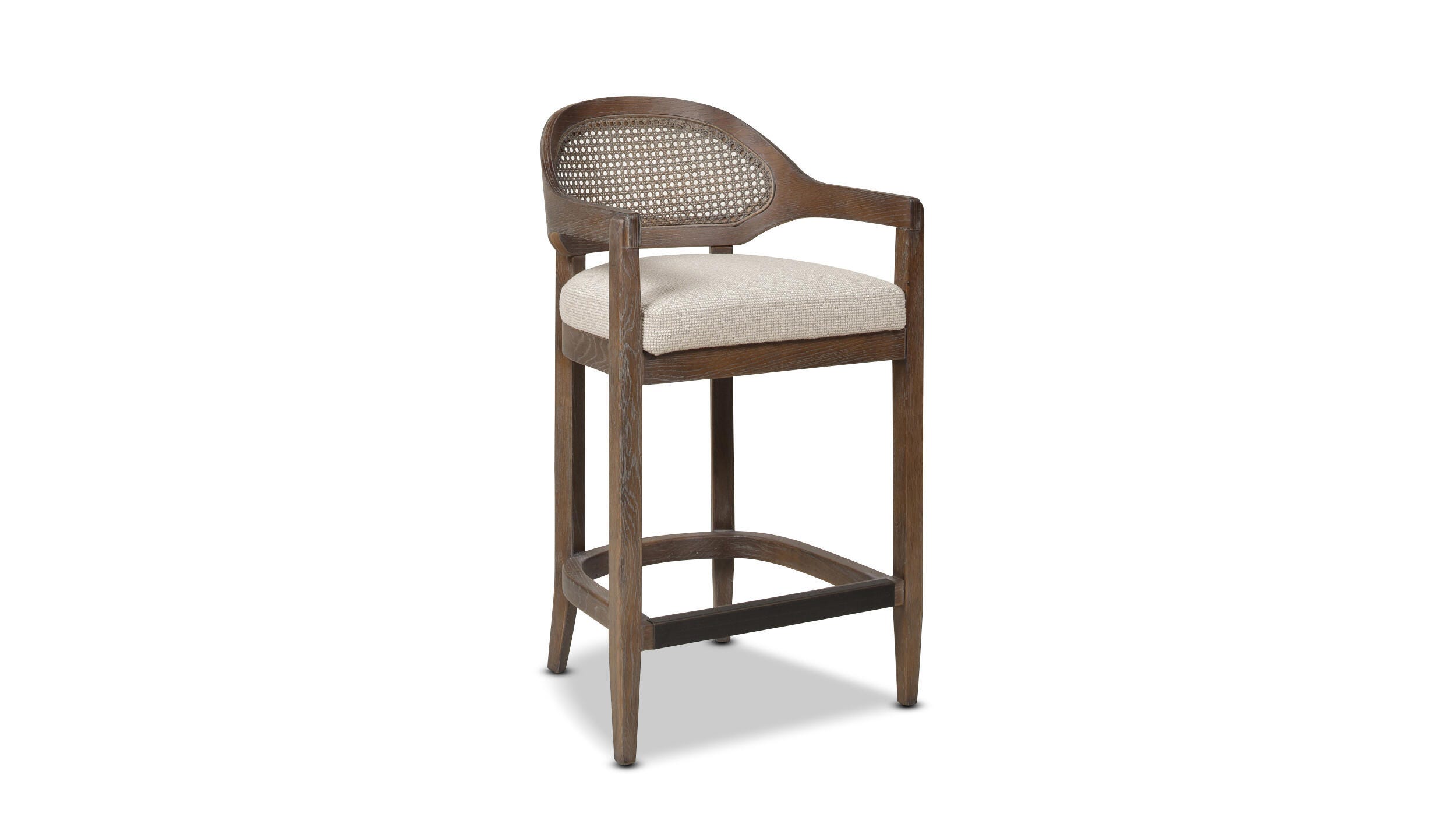 Jennifer Taylor Home Americana Cane Back Counter Height Bar Stool, Taupe/Beige, large