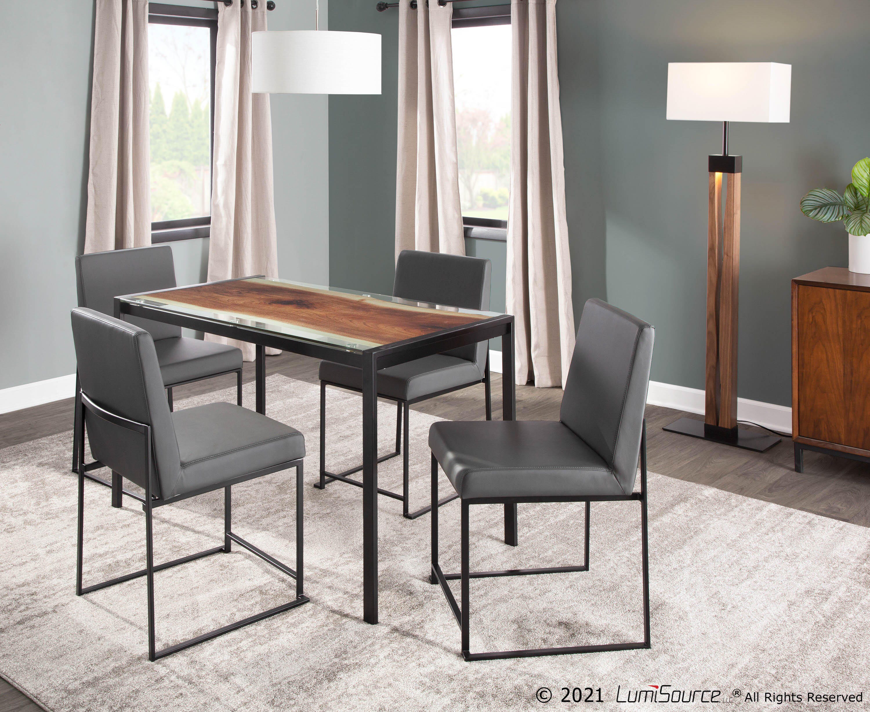 LumiSource High Back Fuji Dining Chair - Set of 2, , large