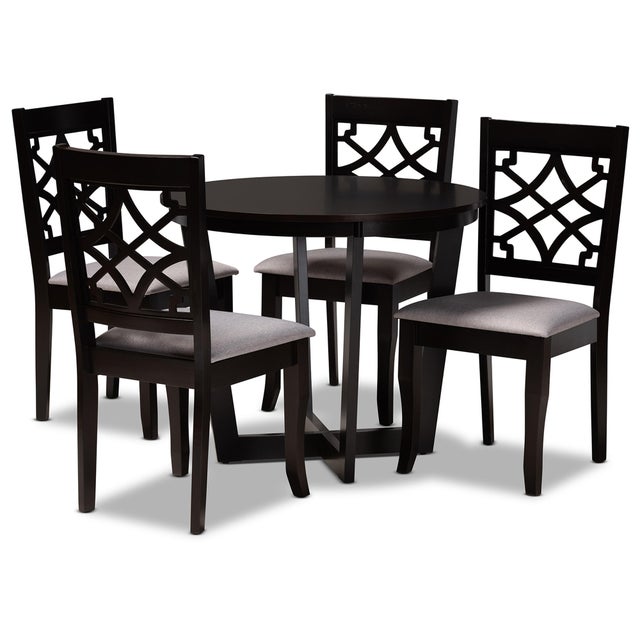 Baxton Studio Tricia 5 Piece Dining Set