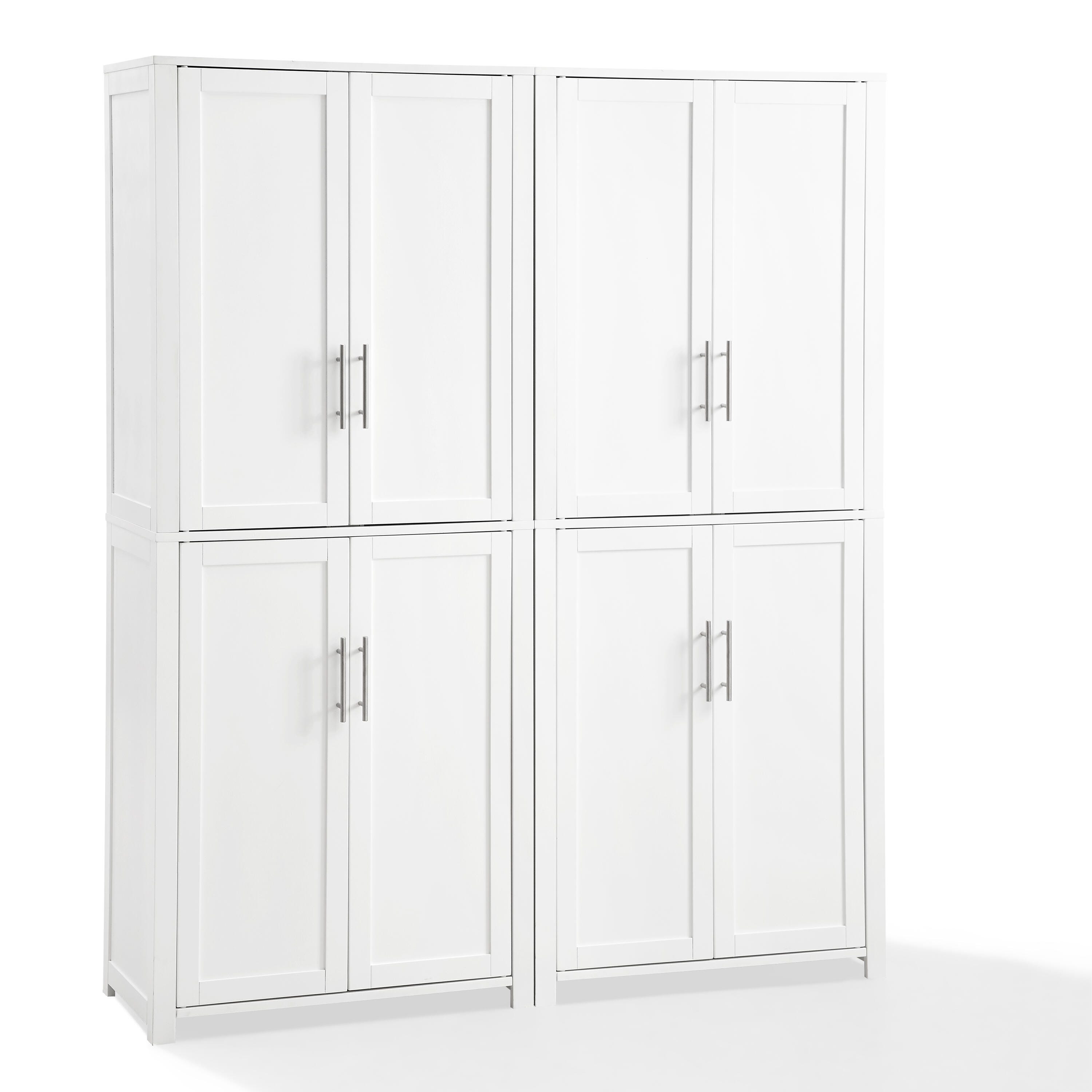 Savannah 2Pc Pantry Set, White, large