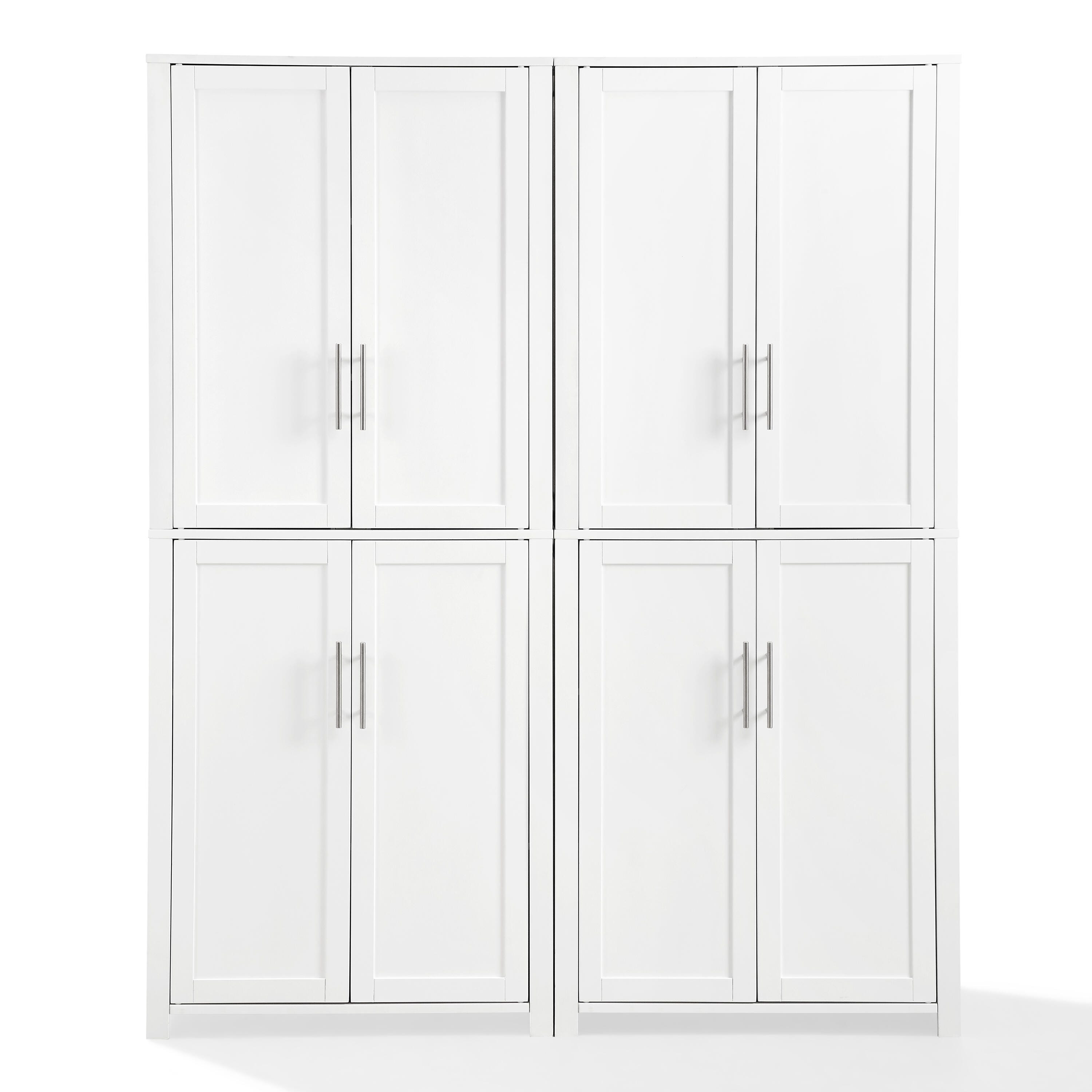 Savannah 2Pc Pantry Set, White, large