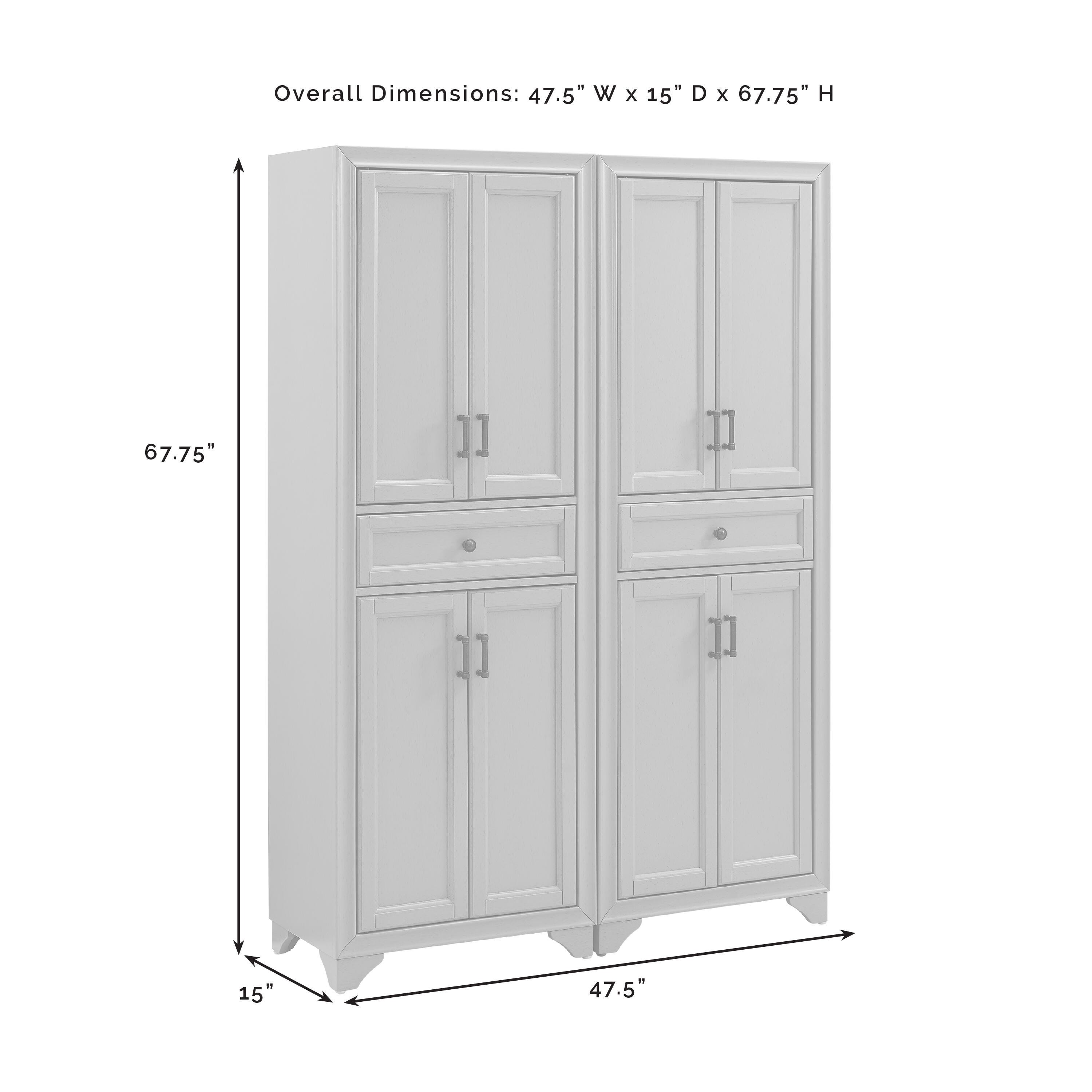 Tara 2Pc Pantry Set, Distressed Gray, large