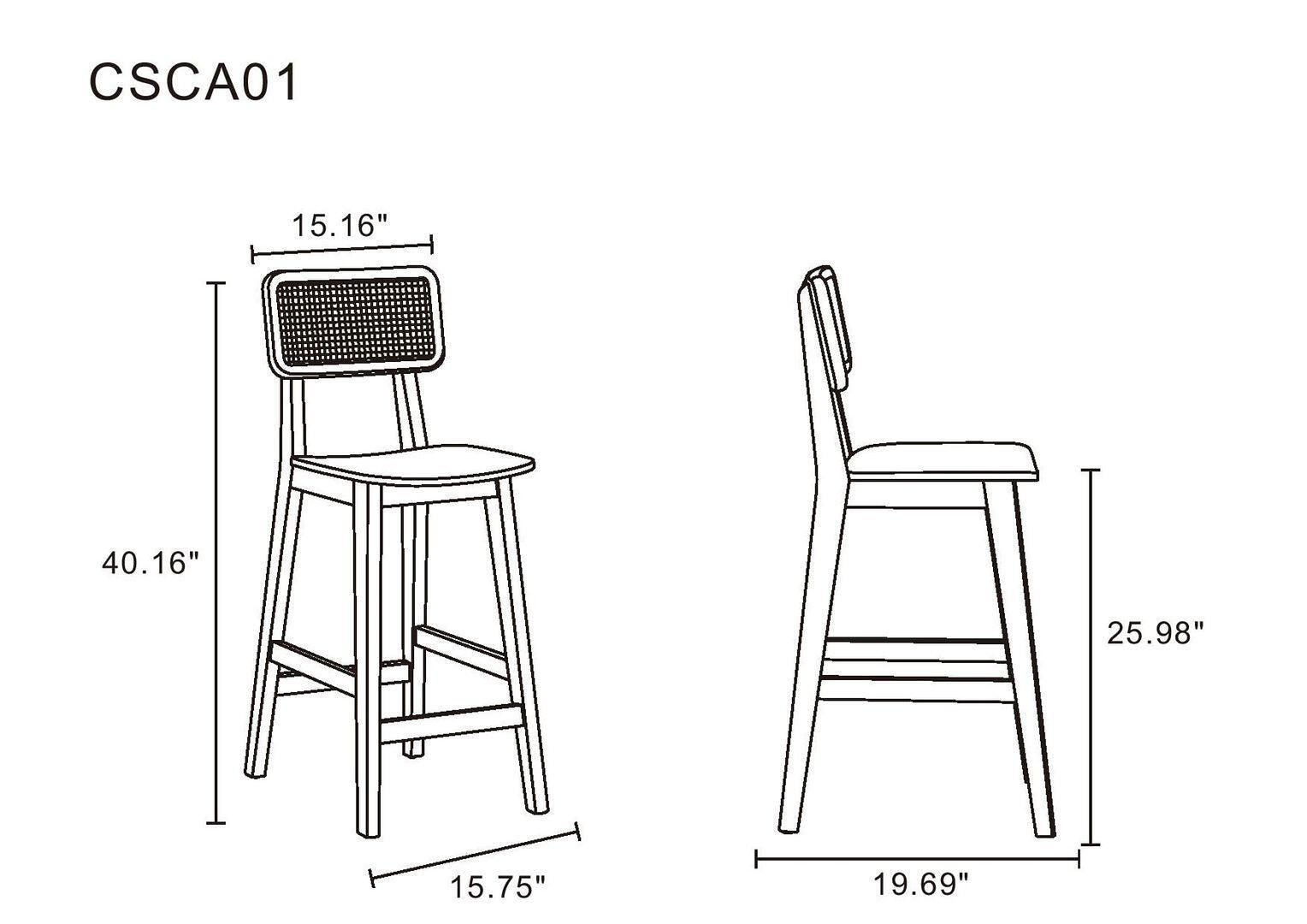 Versailles Counter Stool, Natural, large